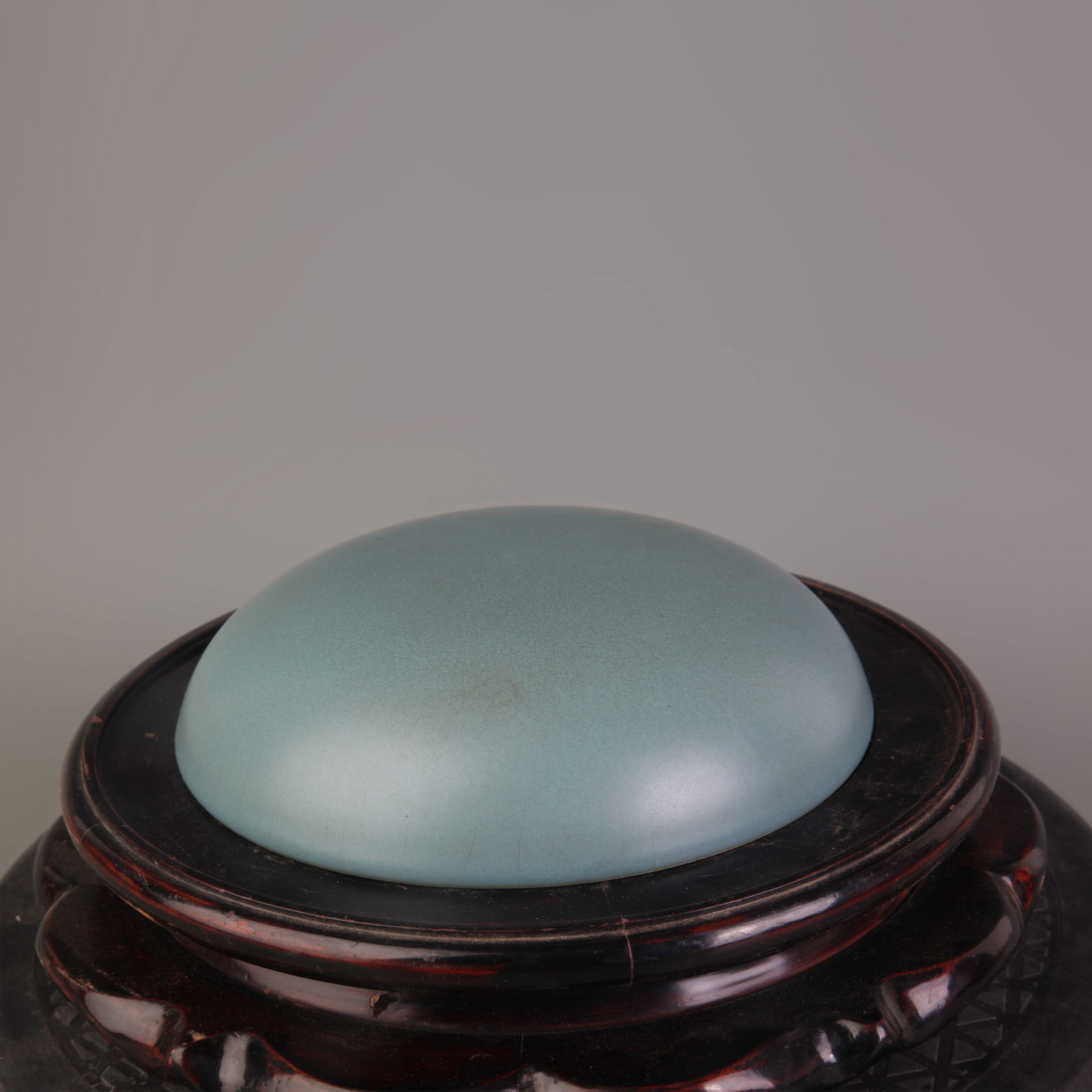 PEA-GREEN–GLAZED CYLINDRICAL BOX - 4