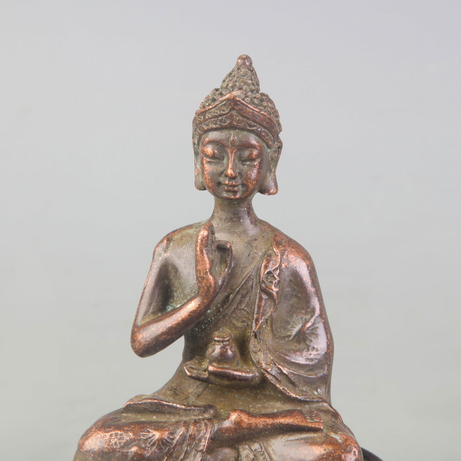 SMALL BRONZE BUDDHA STATUE - 2