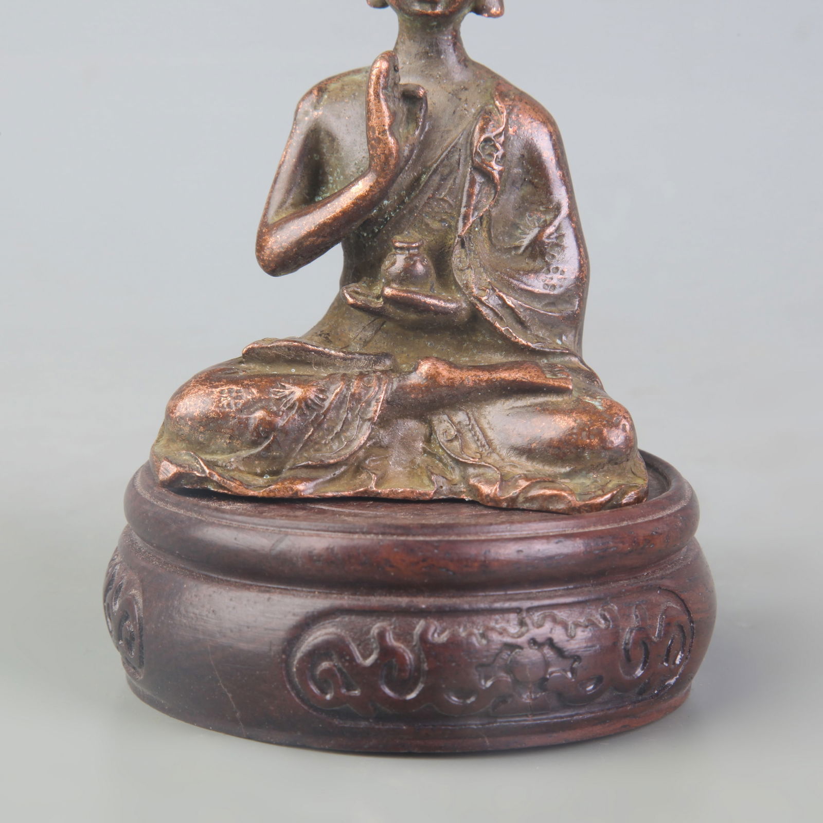 SMALL BRONZE BUDDHA STATUE - 3