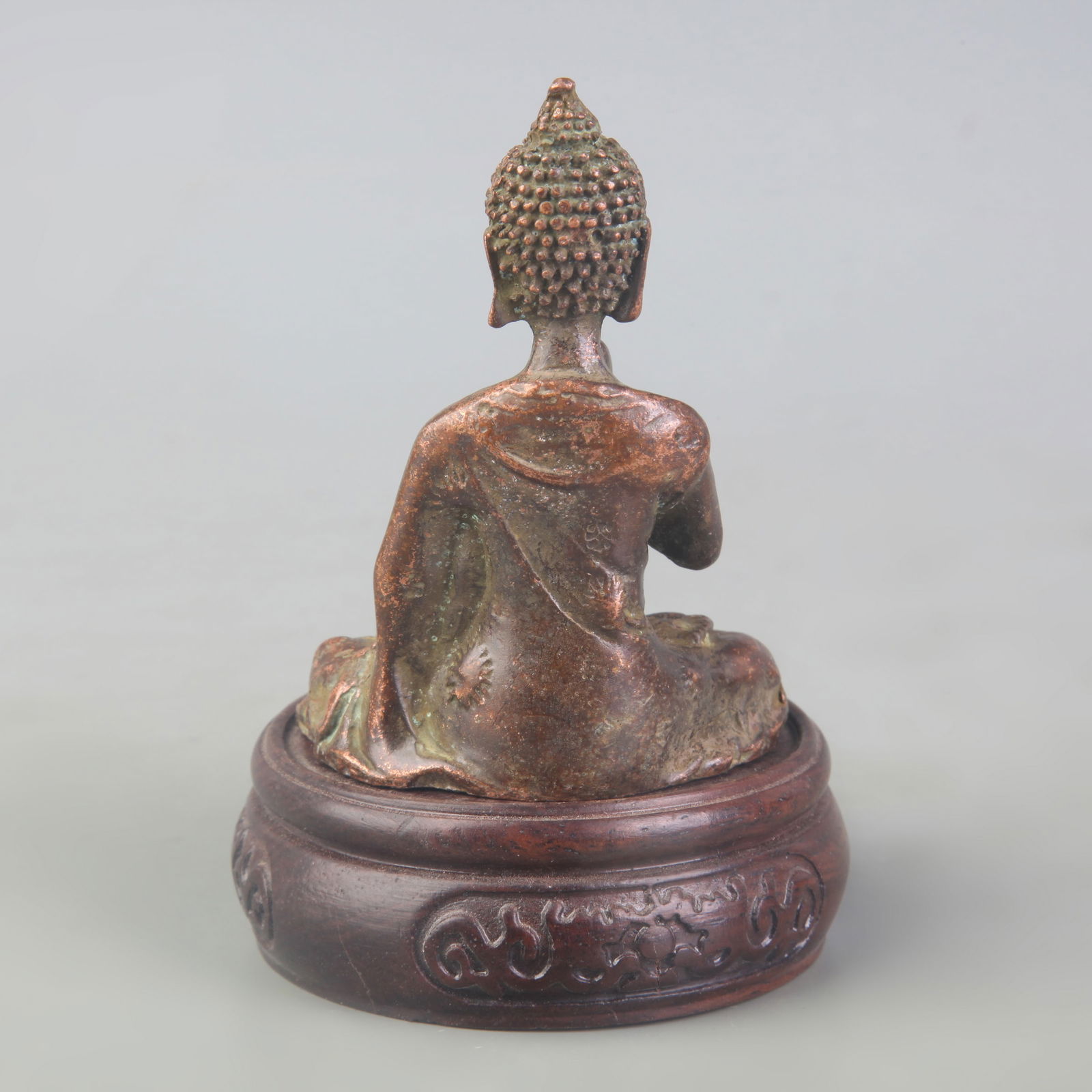 SMALL BRONZE BUDDHA STATUE - 4