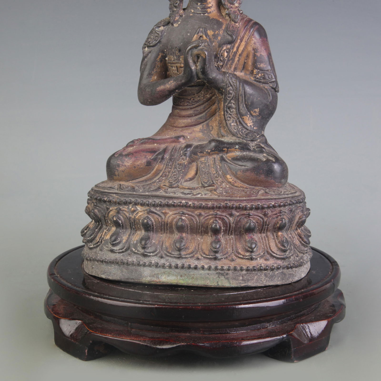 A FINE BRONZE BUDDHA STATUE - 3
