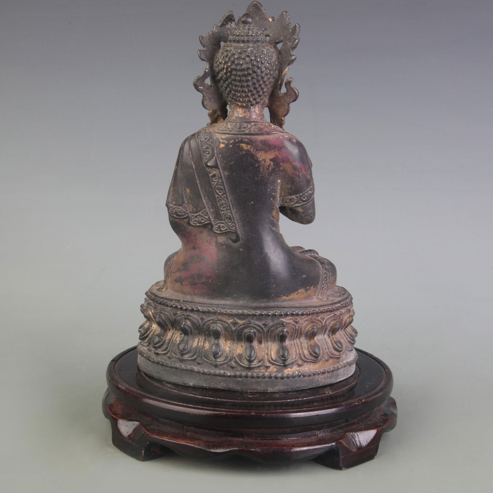 A FINE BRONZE BUDDHA STATUE - 4