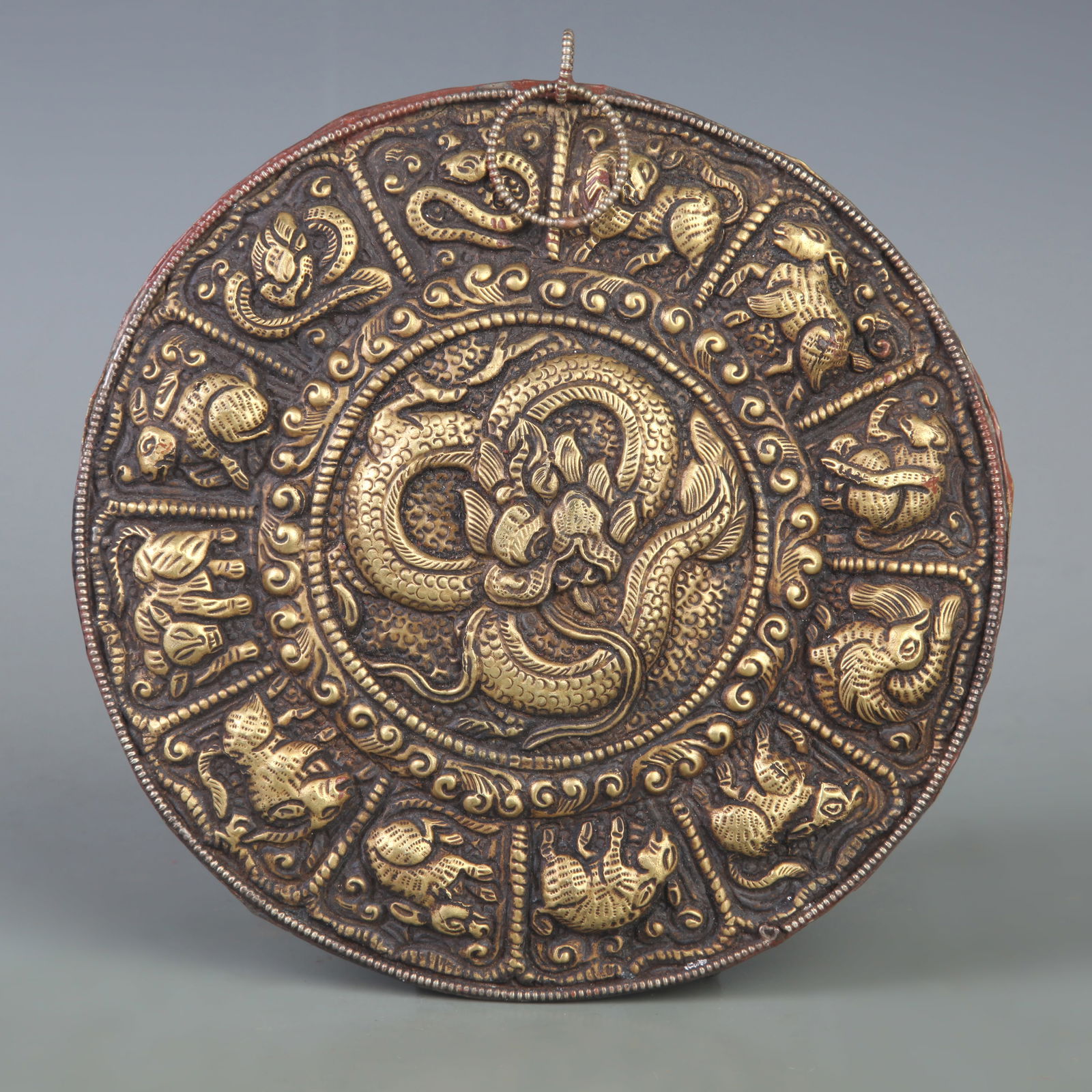 TIBETAN BUDDHIST RITUAL IMPLEMENTS: Qing Dynasty; Diameter: 7.4 inch;