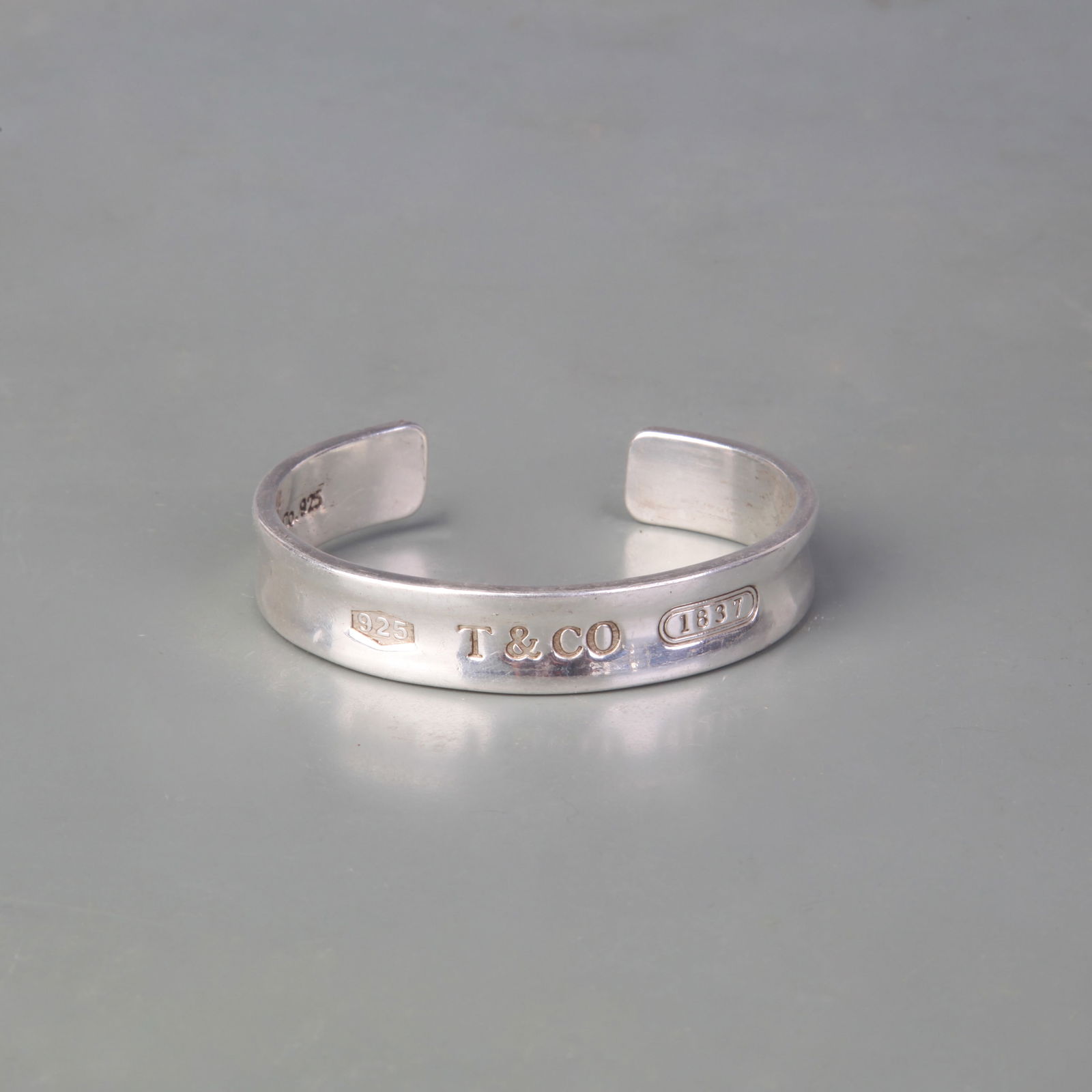 A FINE SILVER PLATED BANGLE - 2