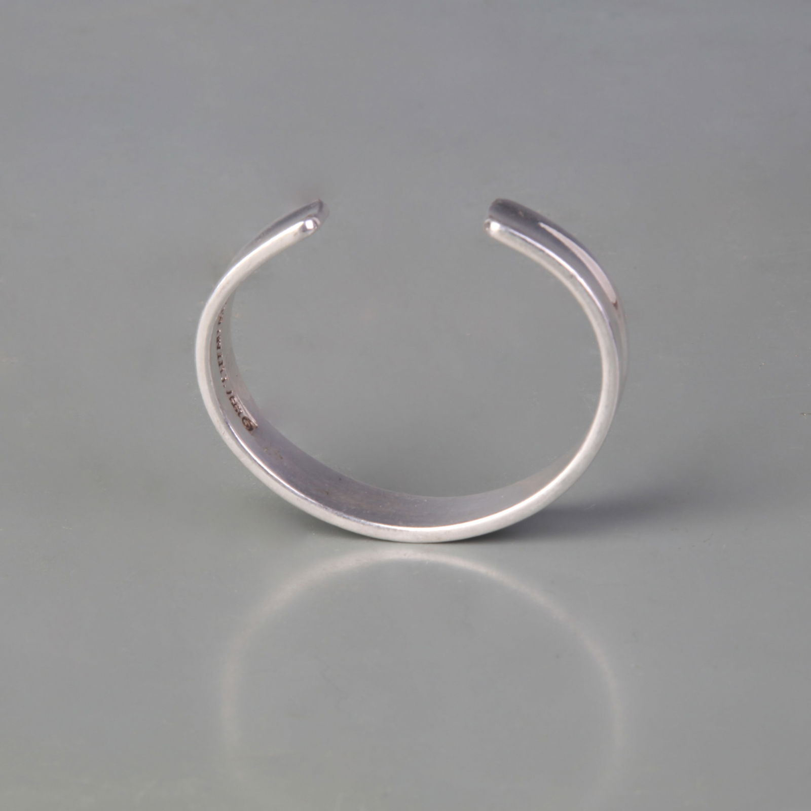 A FINE SILVER PLATED BANGLE - 3
