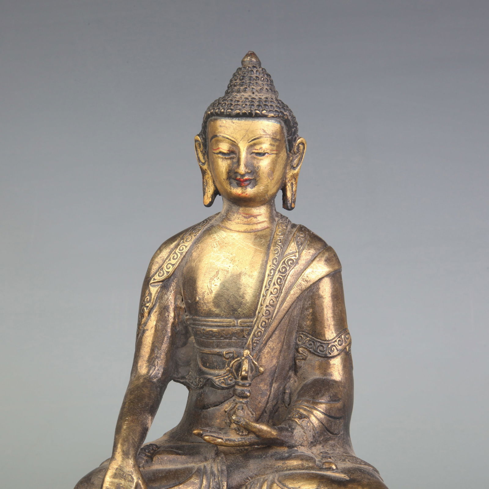 XUAN DE MARKED BRONZE FORTUNE PATTERN VASE - 2