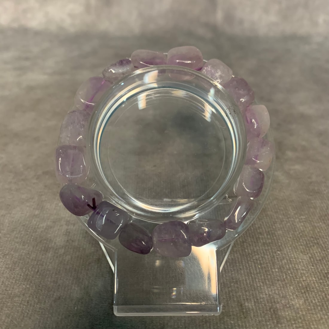 A FINE CRYSTAL MADE BRACELETS: Modern: Diameter: 2 inch; Each Bead Diameter:0.4 inch