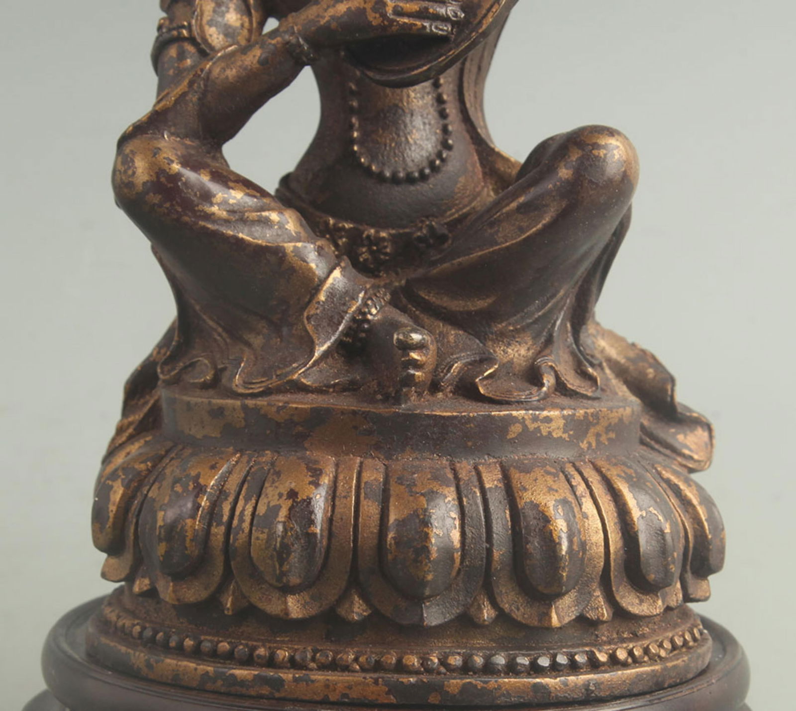 GILT BRONZE TIBETAN PROTECTOR DEITY - 3