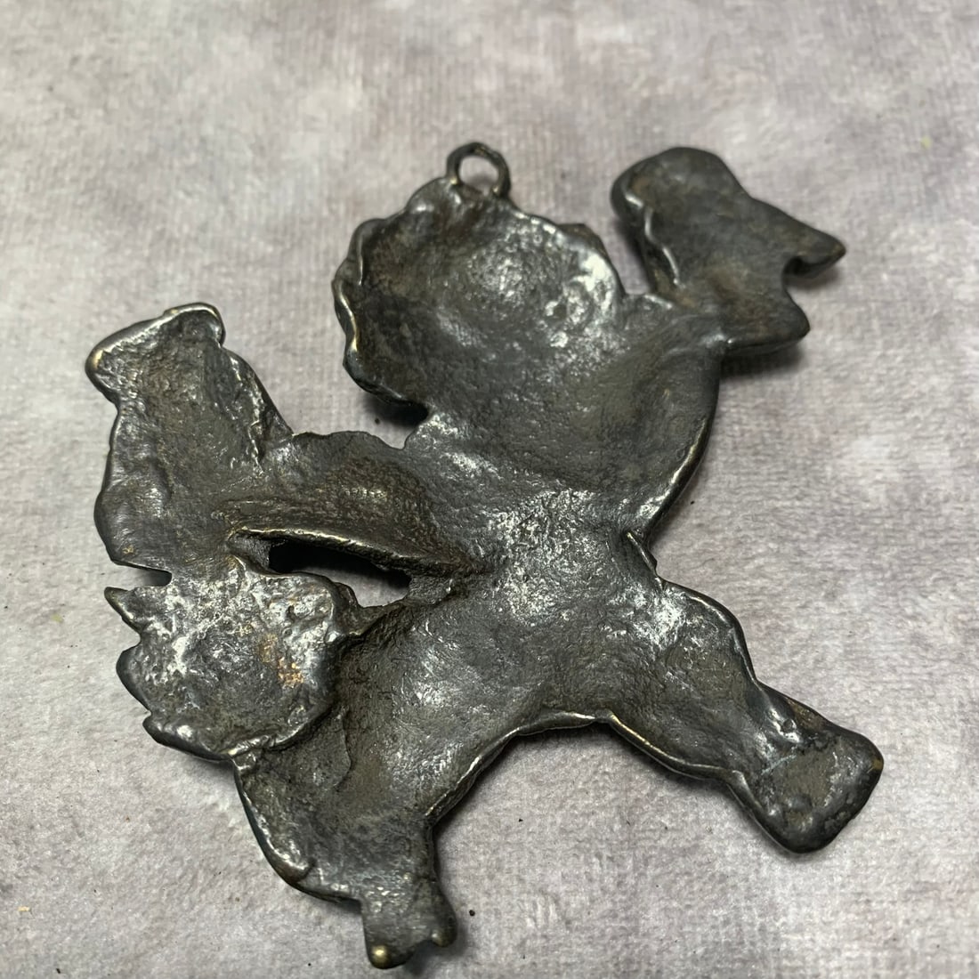 TIBETAN BUDDHIST BRONZE LION PENDANT - 6