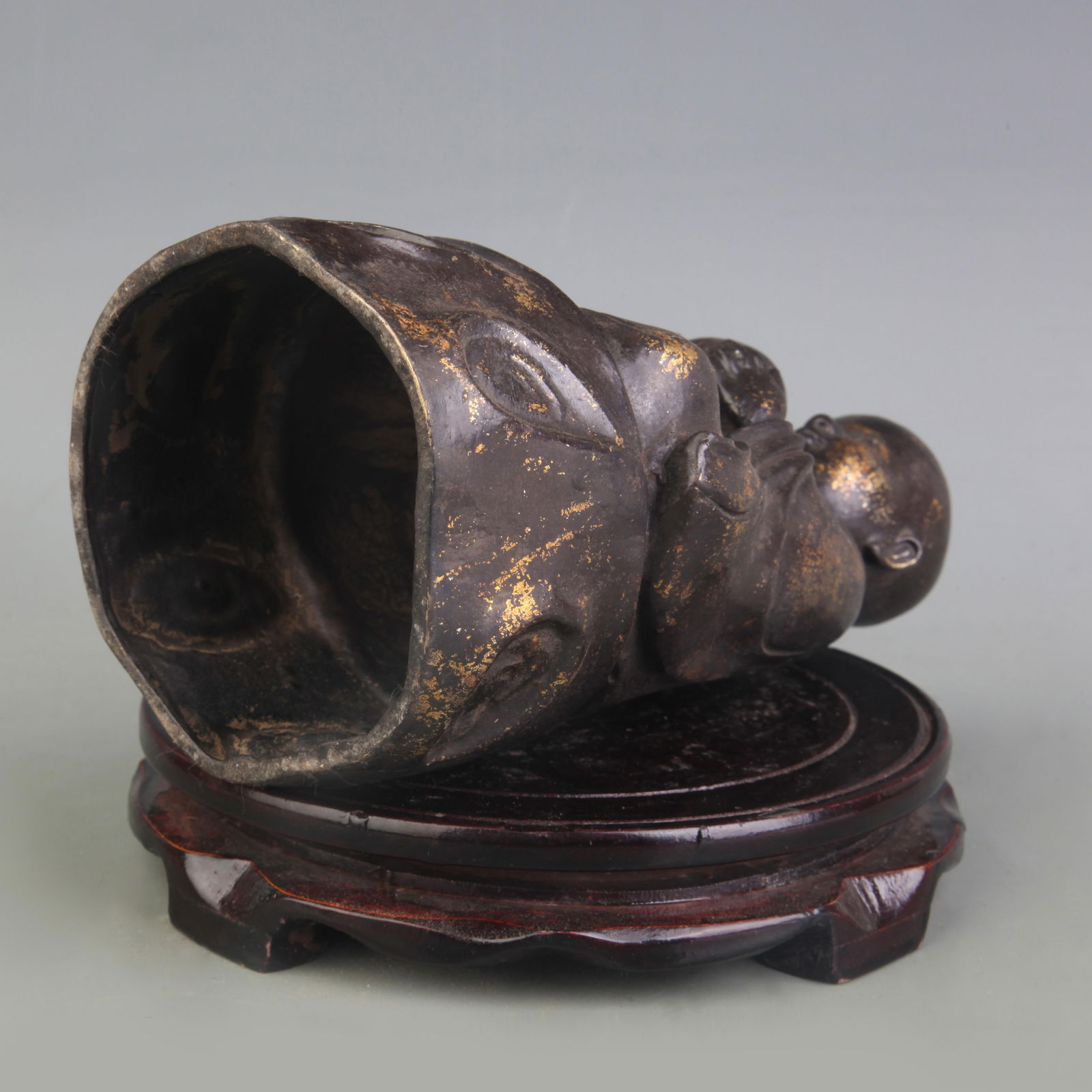 A FINE BRONZE BUDDHA STATUE - 5