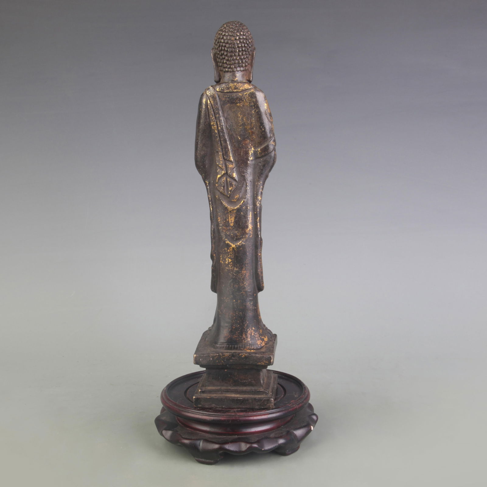 A FINE BRONZE BUDDHA STATUE - 4