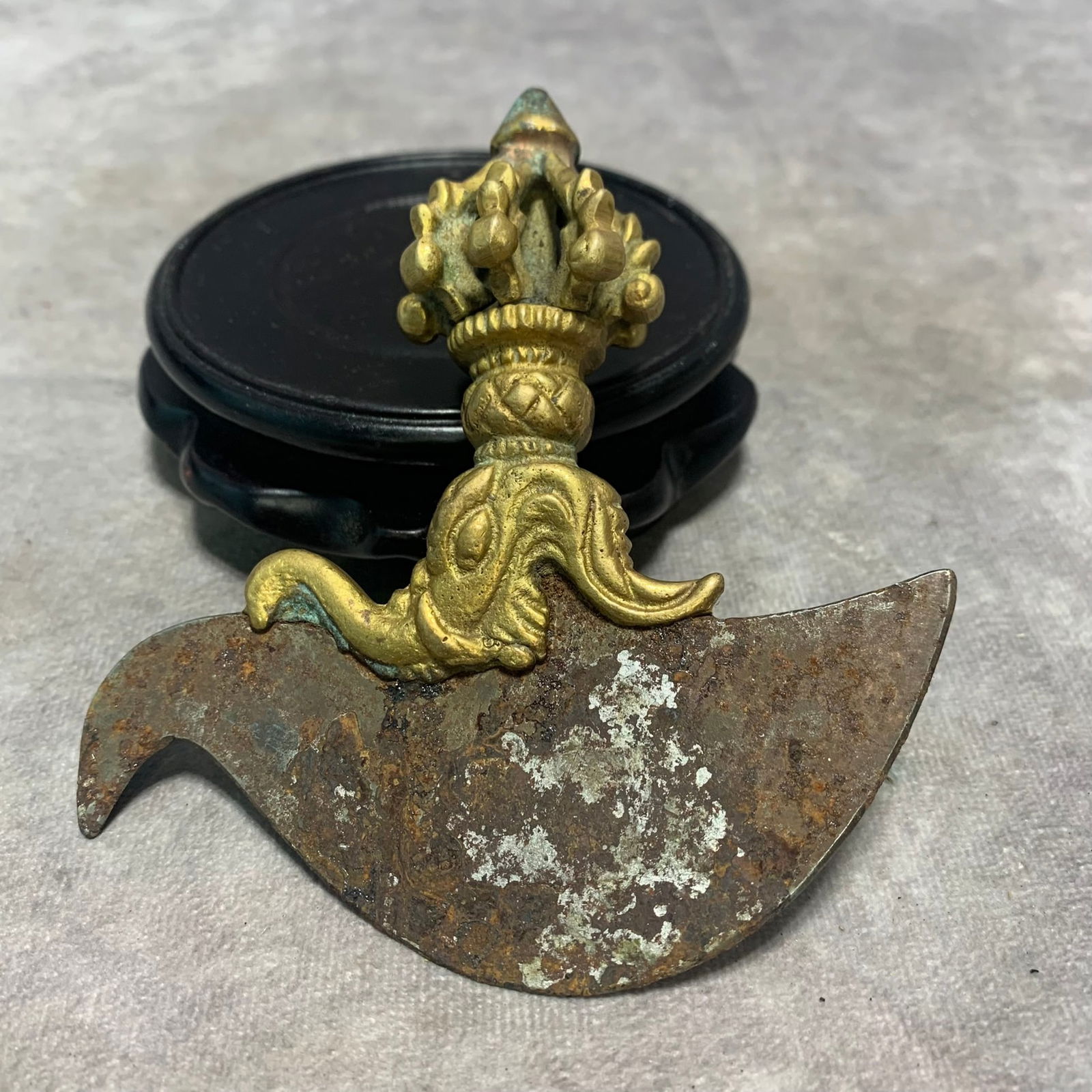 TIBETAN BRONZE AND IRON RITUAL TOOLS - 2