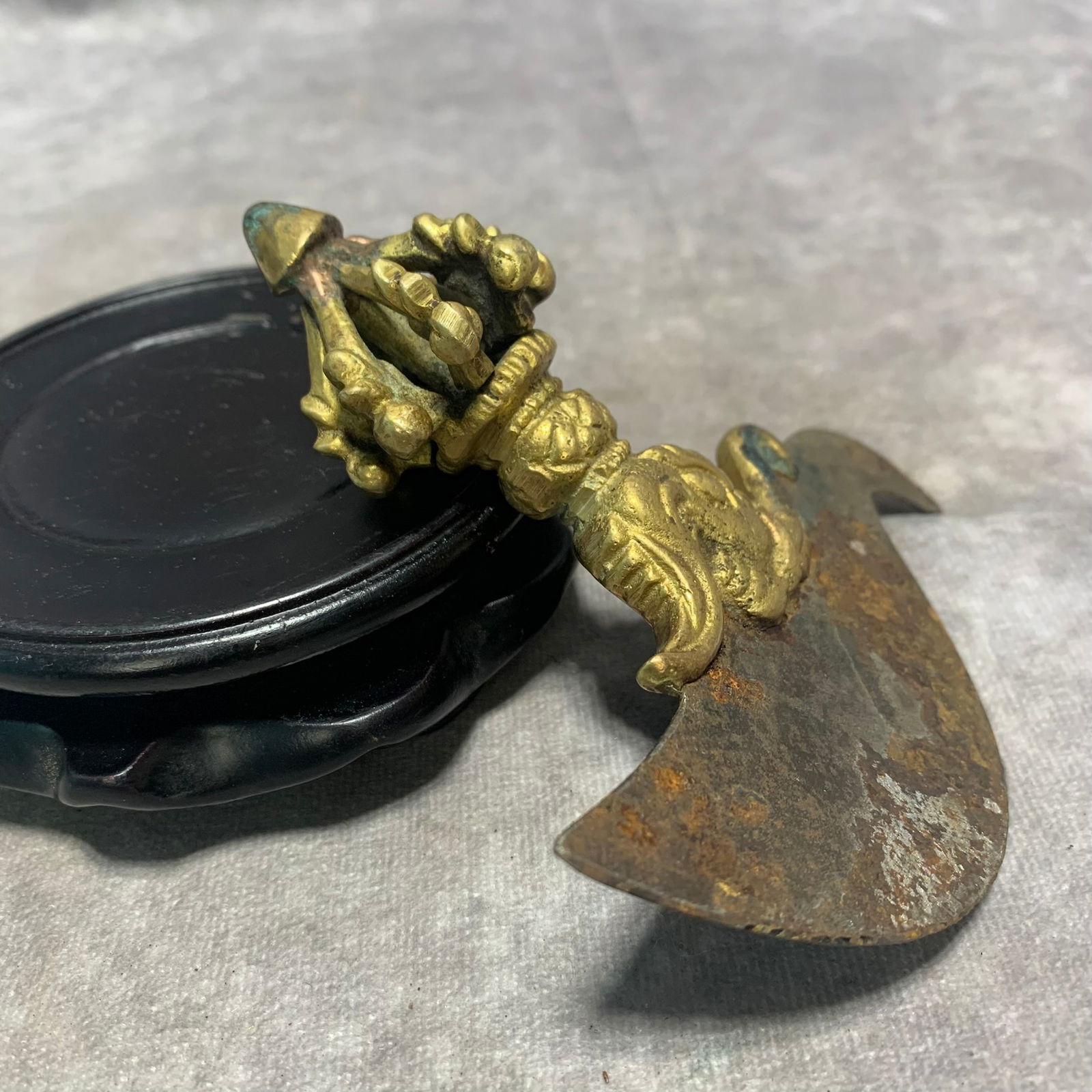 TIBETAN BRONZE AND IRON RITUAL TOOLS - 3