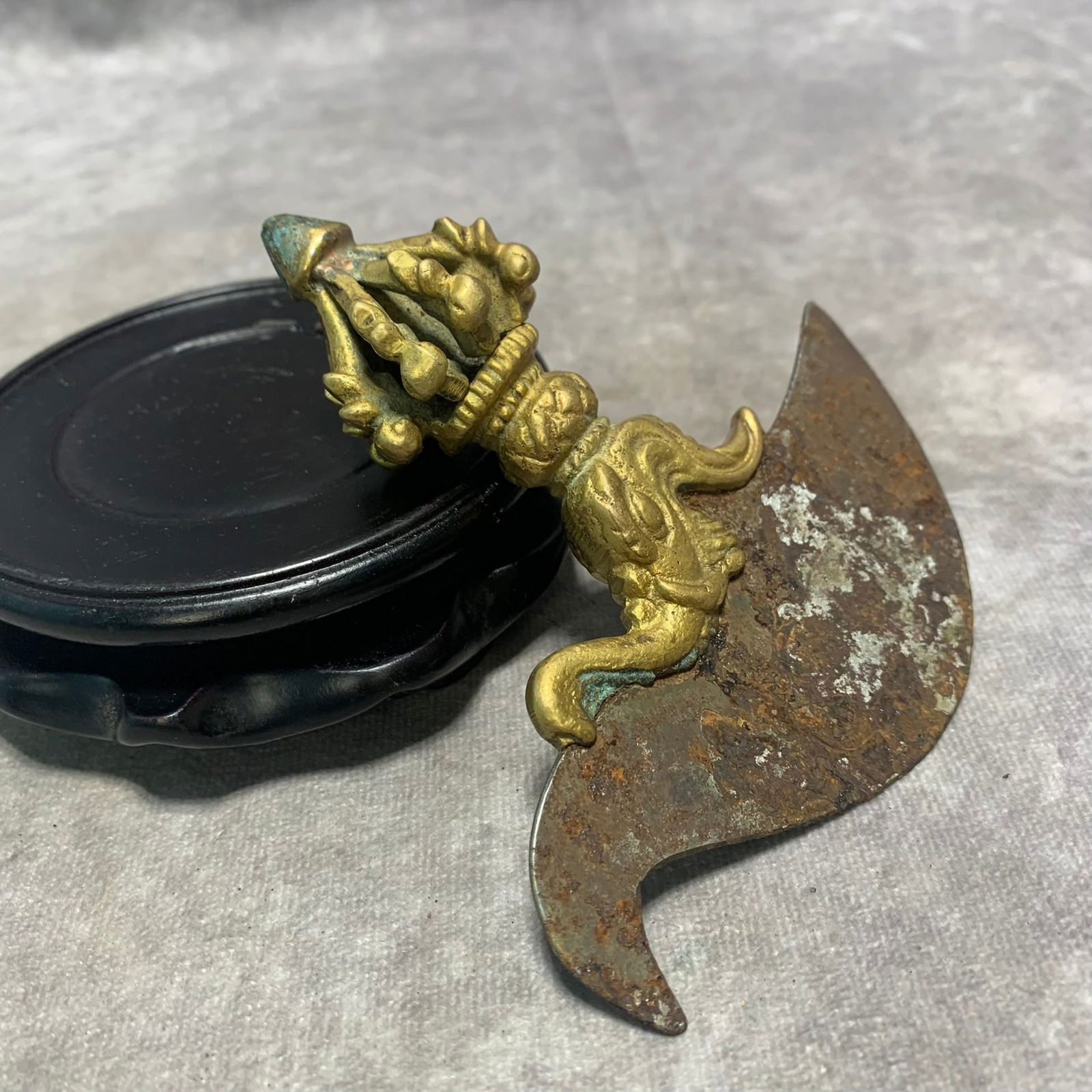 TIBETAN BRONZE AND IRON RITUAL TOOLS - 4