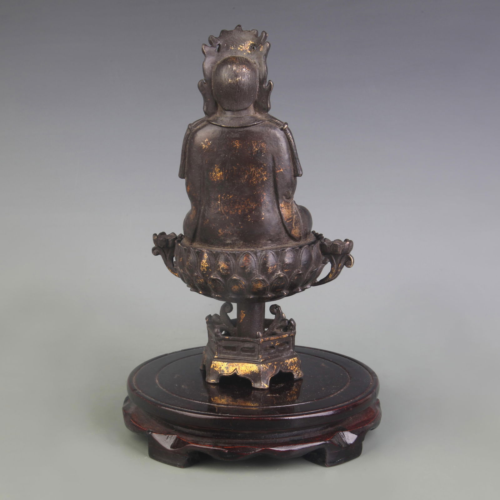 A FINE BRONZE BUDDHA STATUE - 4