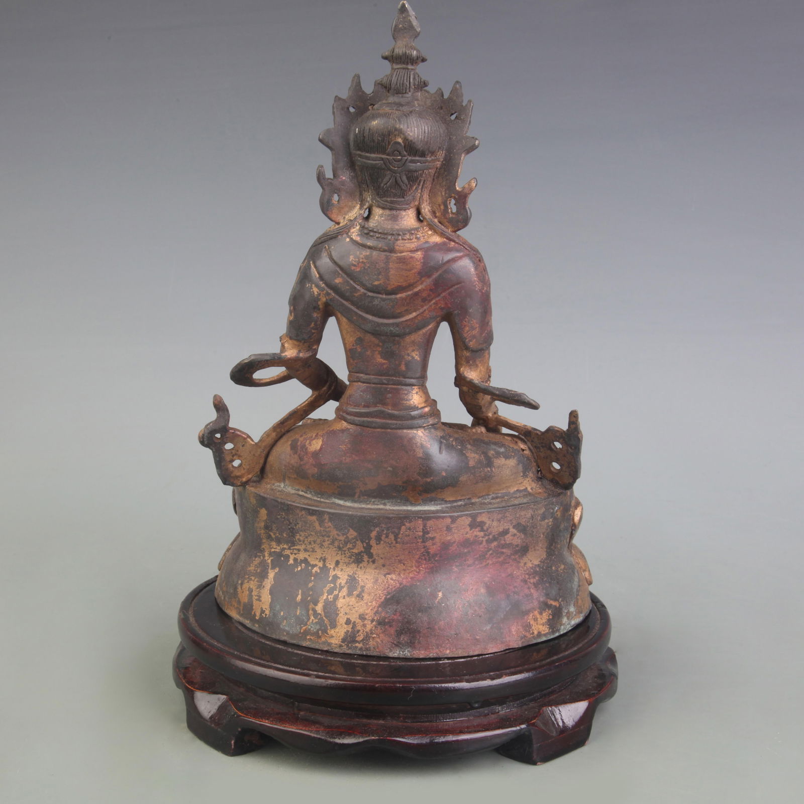A FINE BRONZE BUDDHA STATUE - 4