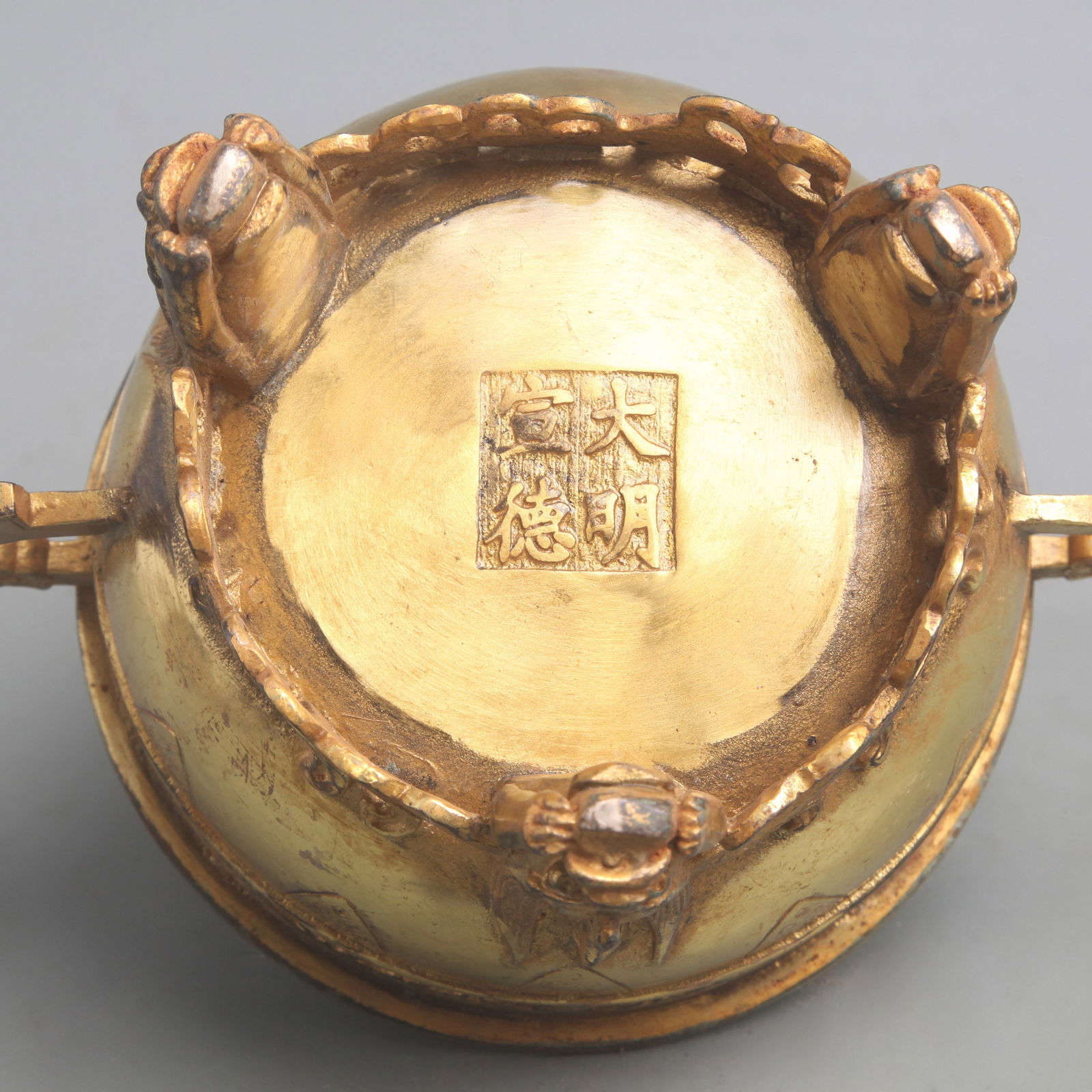 A FINE DRAGON PATTERN BRONZE INCENSE BURNER - 5