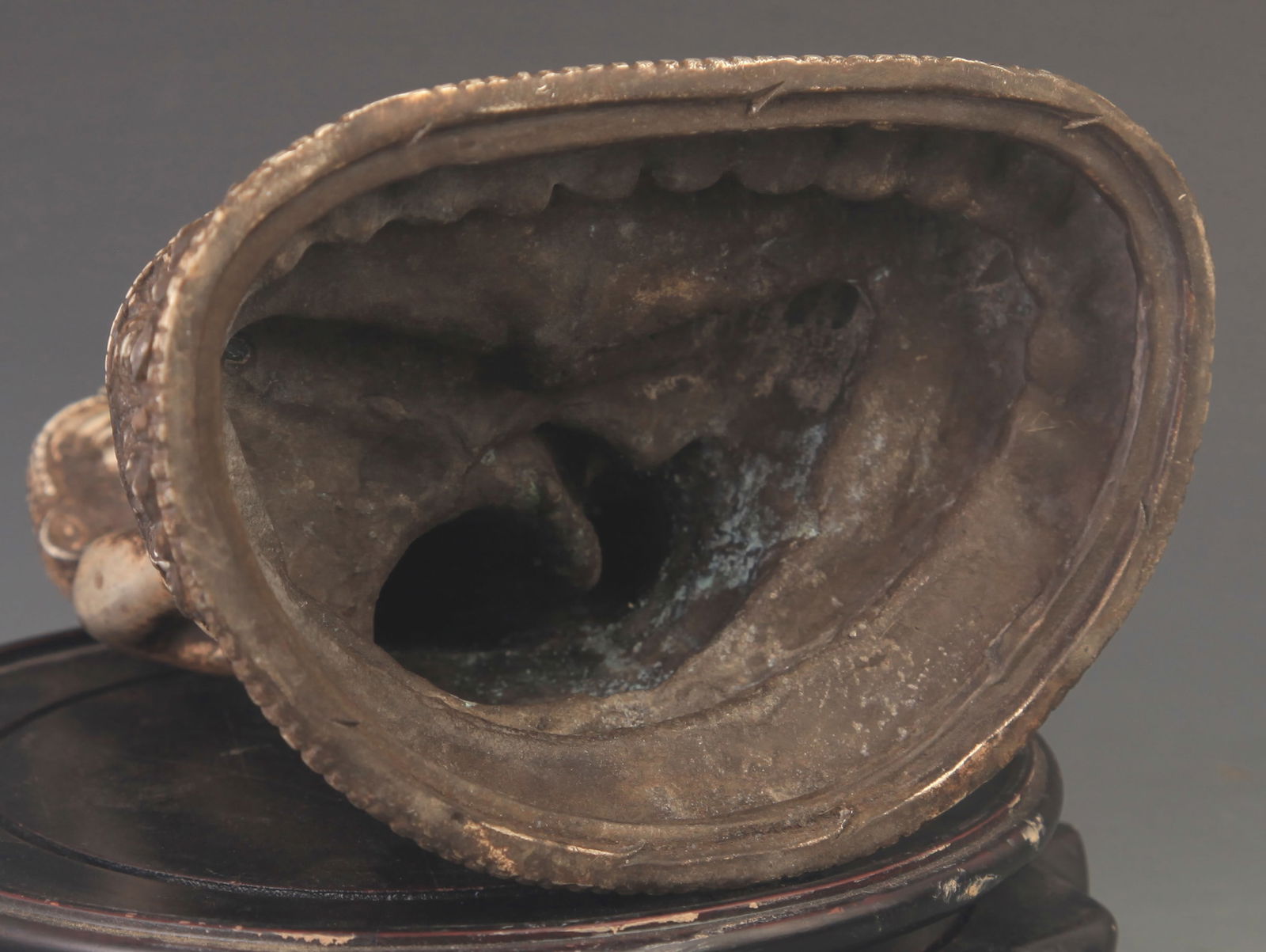 RARE SILVER PLATED AMITABHA STATUE - 5