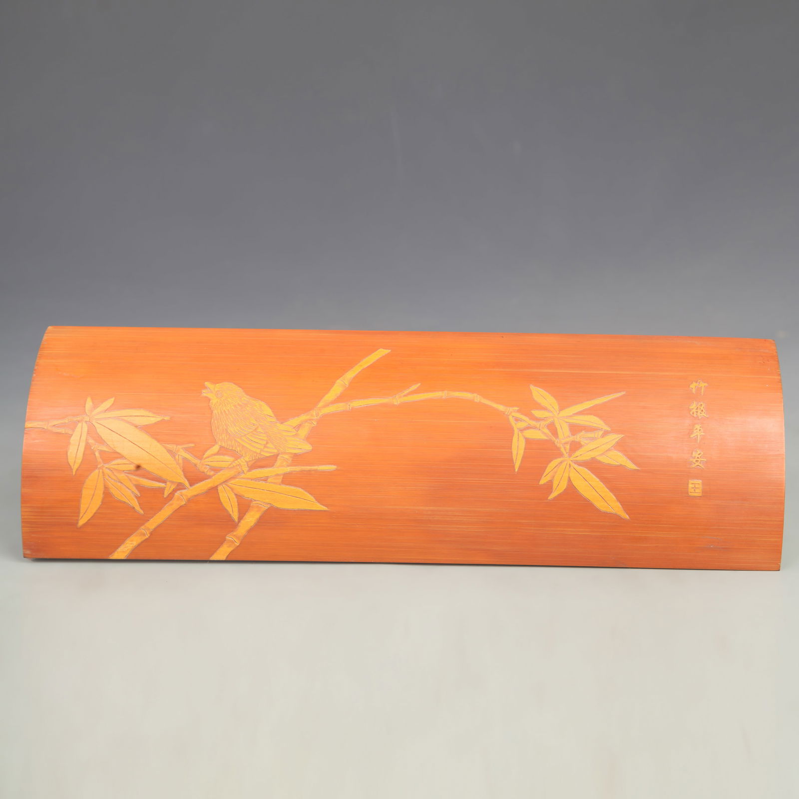 BAMBOO CARVING PEACE THEMED ARMREST (1 of 5)