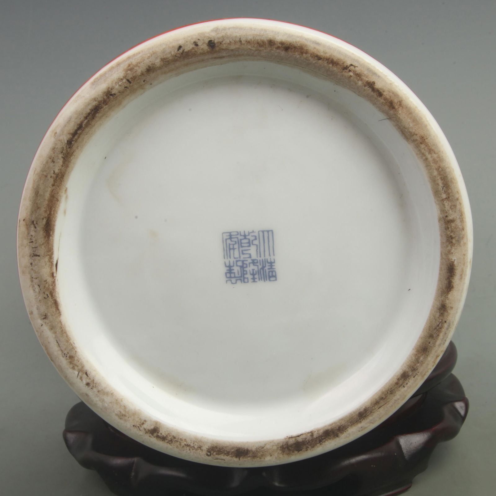 A GREEN GROUND FLOWER PATTERN PORCELAIN CANDLESTICKS - 5