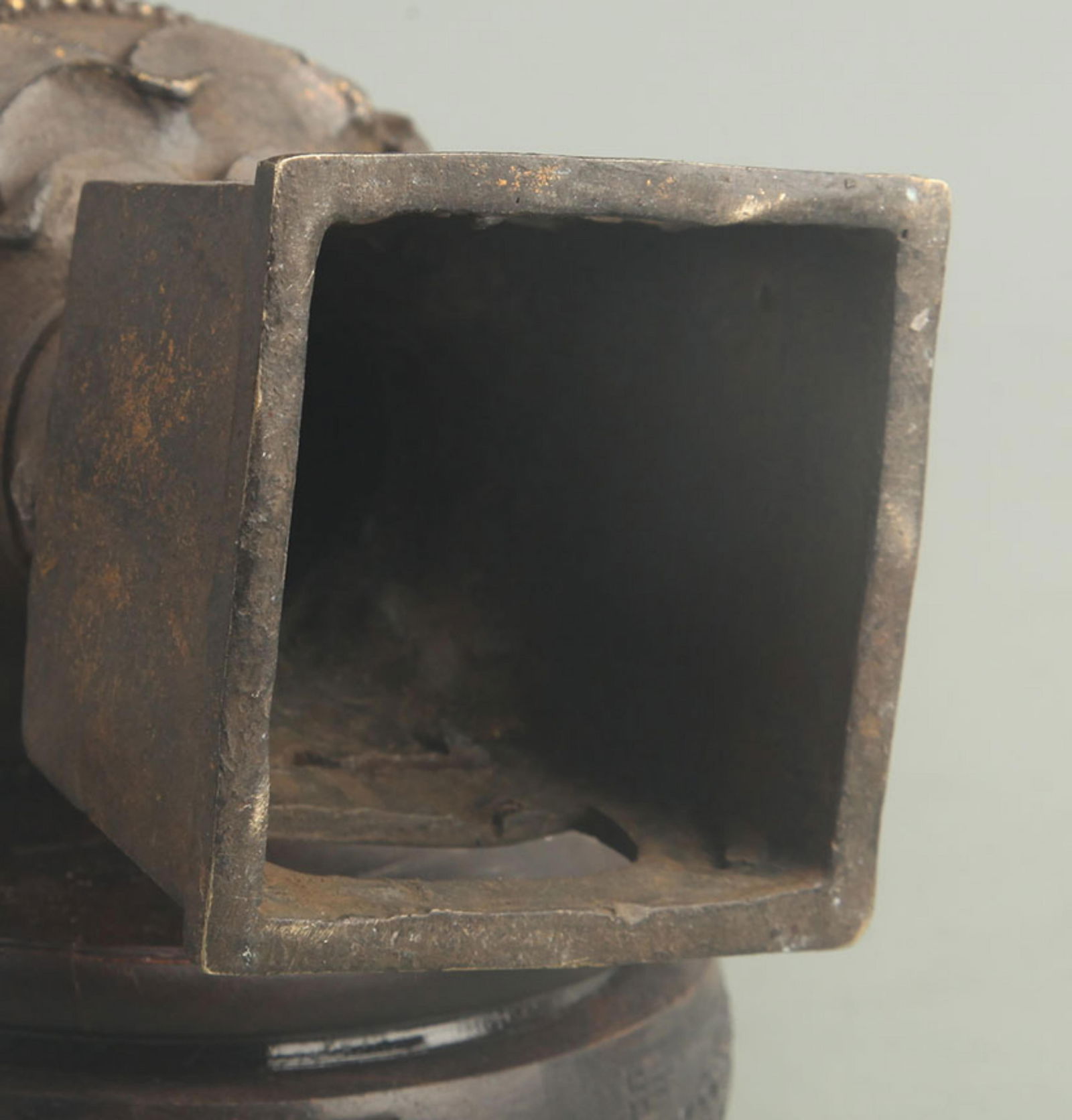 GILT BRONZE TIBETAN PROTECTOR DEITY STATUE - 6