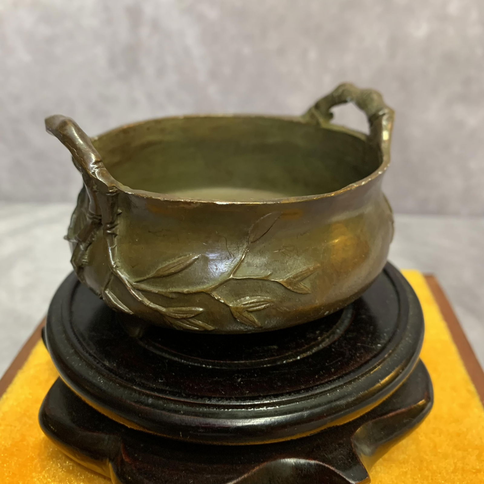 A FINE THREE PATTERN THREE FOOT BRONZE CENSER - 4