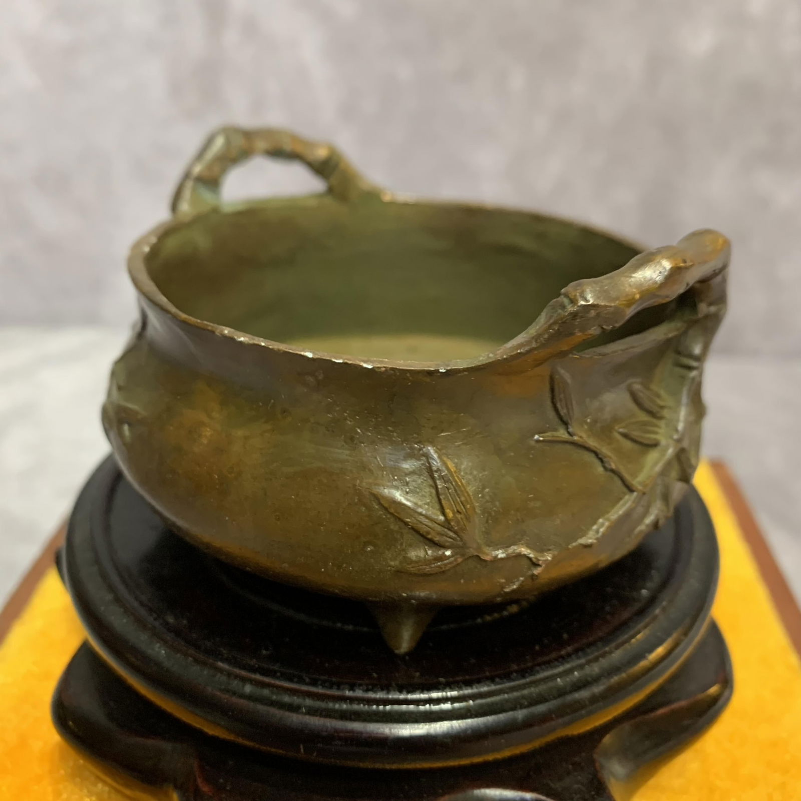 A FINE THREE PATTERN THREE FOOT BRONZE CENSER - 5