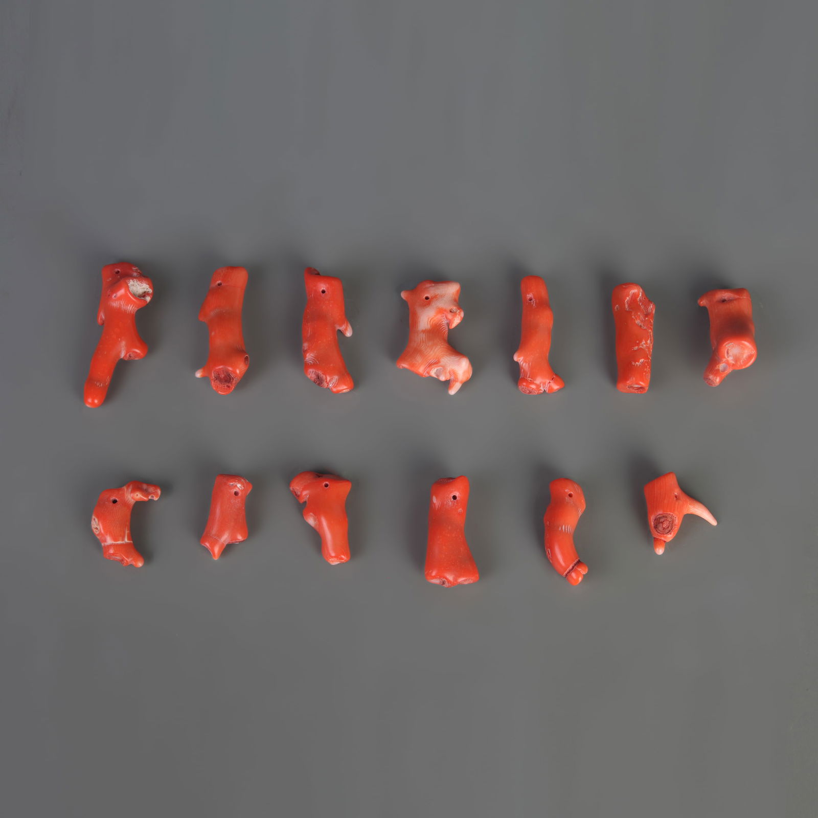 GROUP OF CORAL PENDANTS: Modern; Long: 1.0 to 1.5 inch