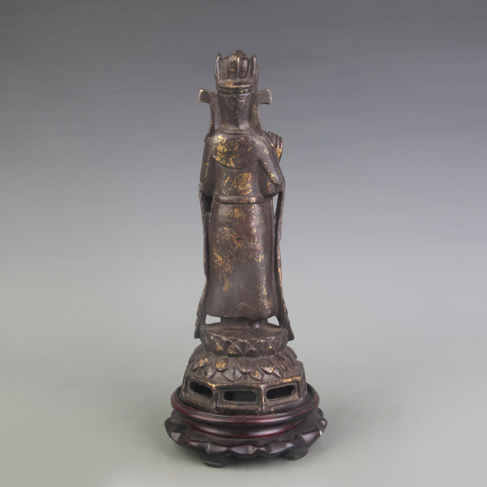A FINE BRONZE BUDDHA STATUE - 4