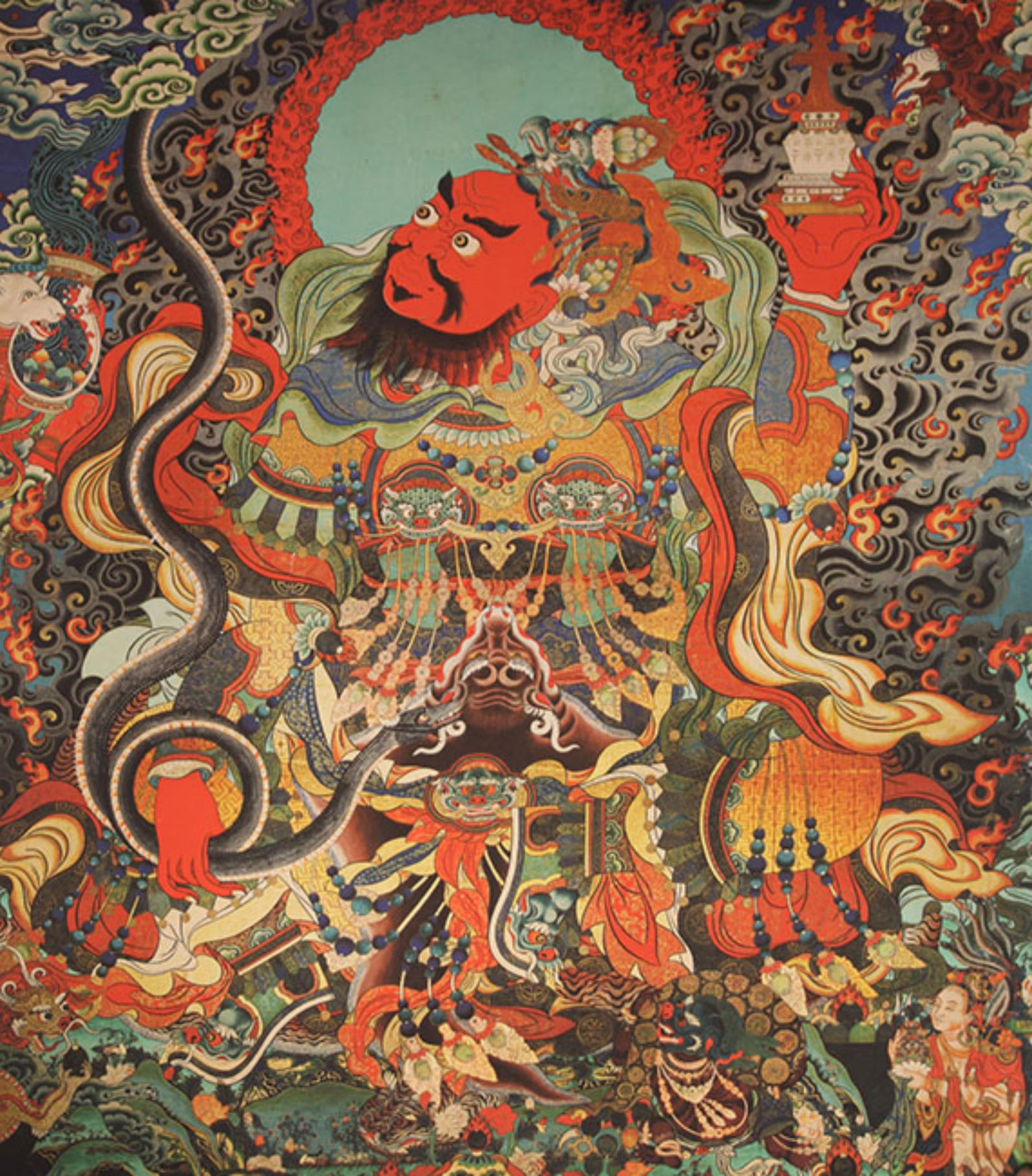 A FINE TIBETAN THANGKA ON SILK (1 of 5)