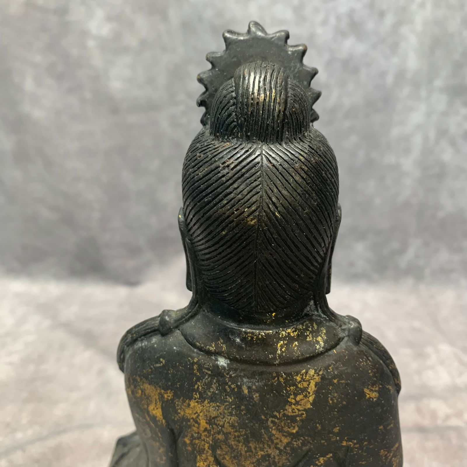 BRONZE RUYI GUANYIN STATUE - 4