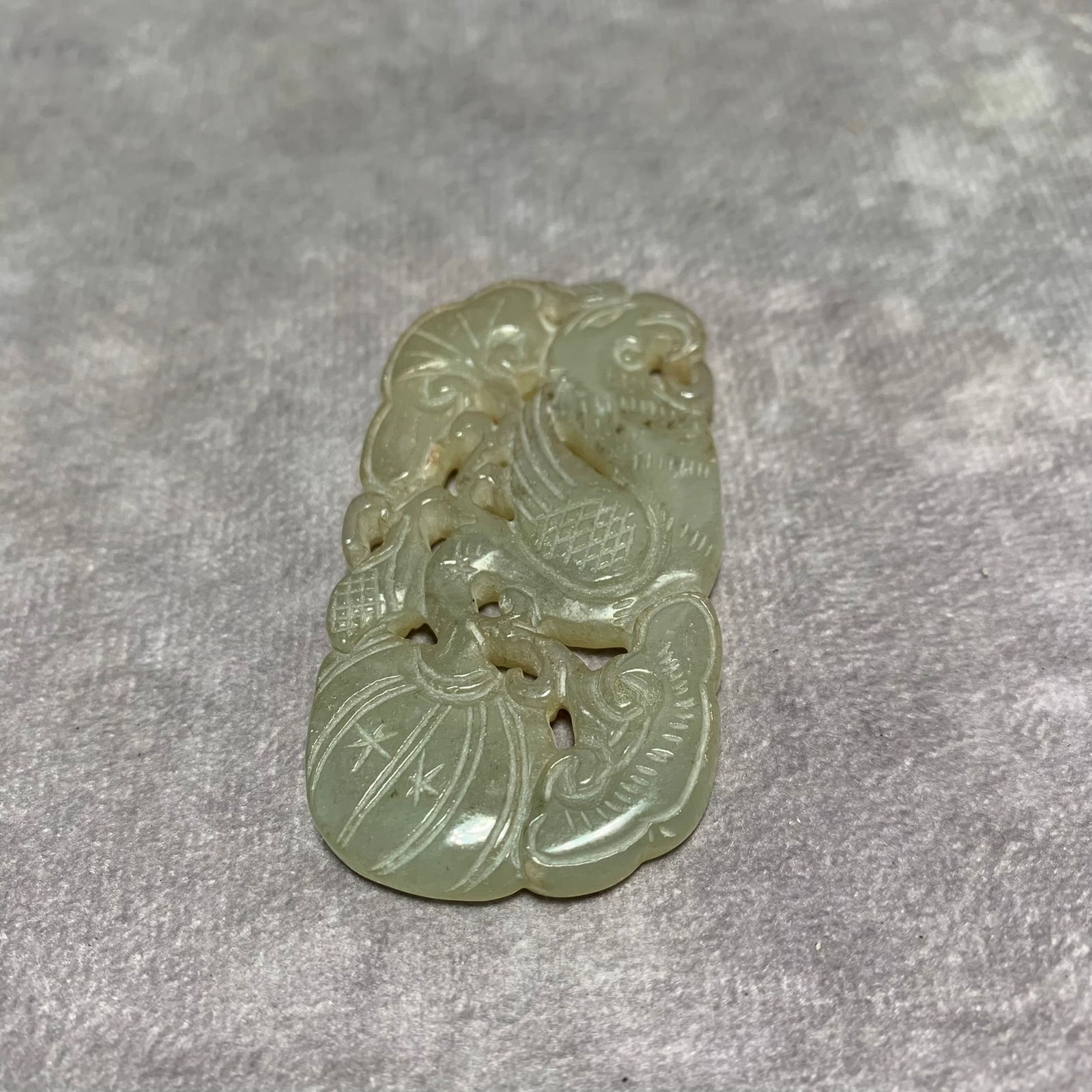 HETIAN JADE PENDANT WITH PHOENIX DESIGN - 2
