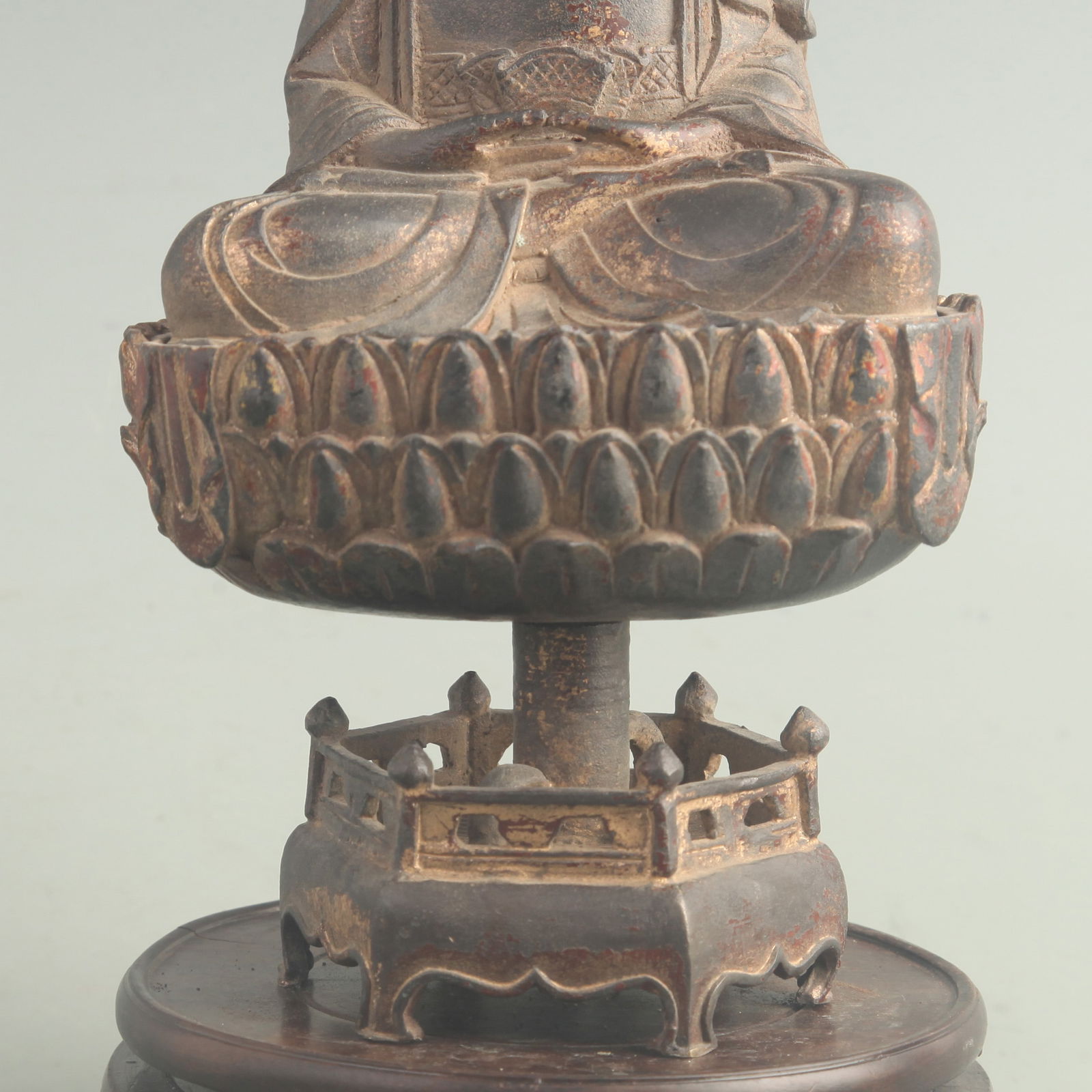 GILT BRONZE SHAKYAMUNI BUDDHA - 3