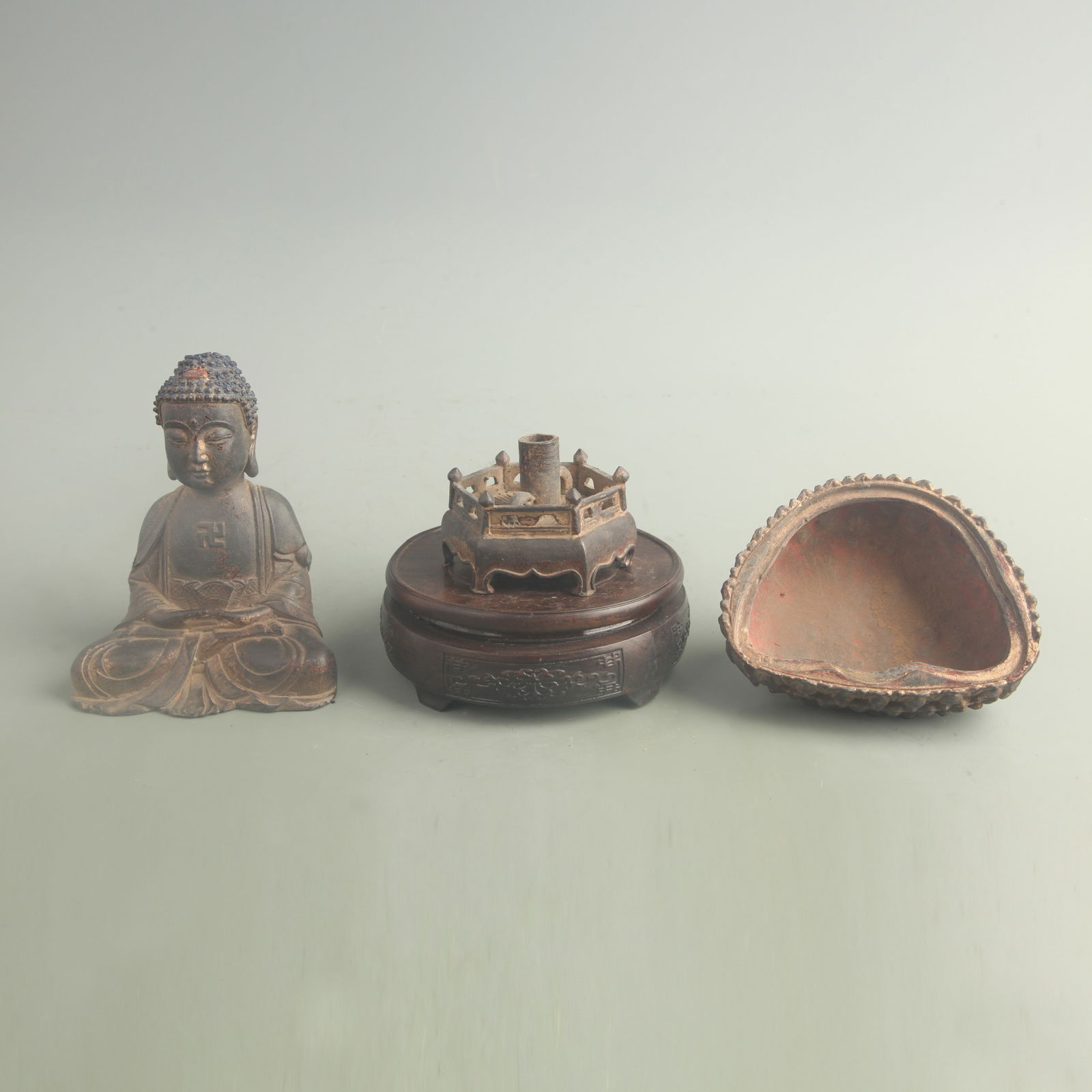 GILT BRONZE SHAKYAMUNI BUDDHA - 5