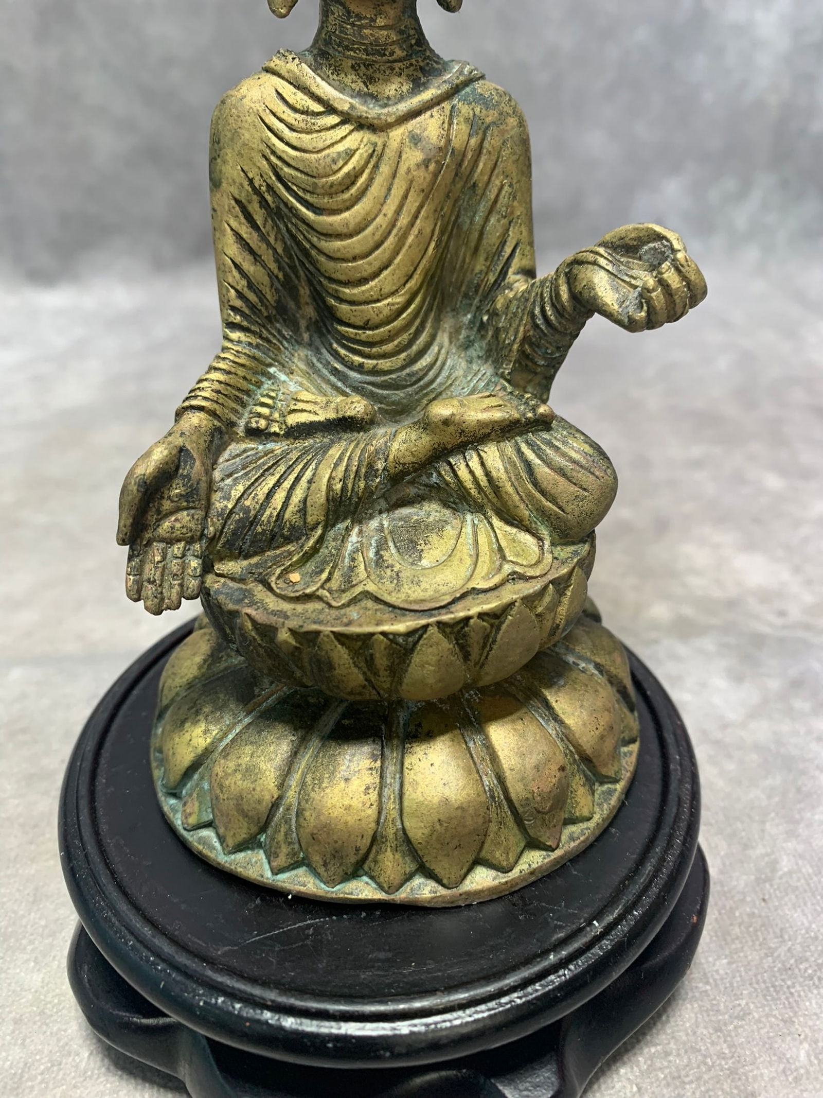 A FINE BRONZE BUDDHA STATUE - 3