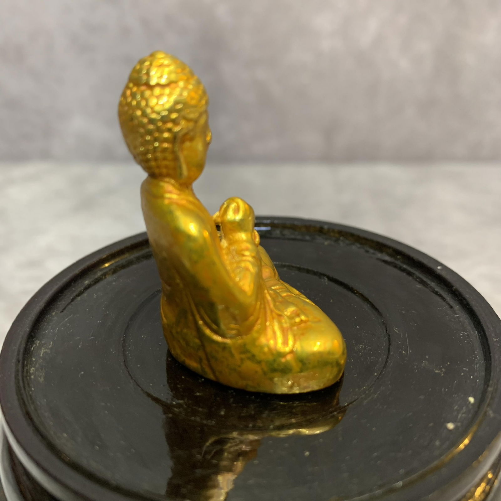 A FINE SMALL BRONZE BUDDHA STATUE - 4