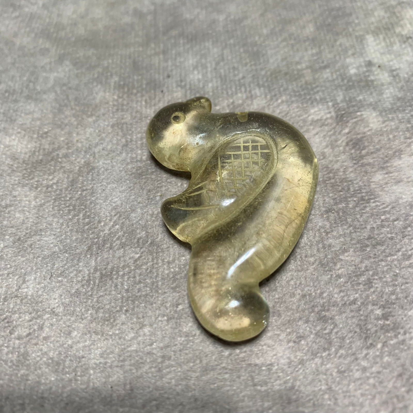 QING DYNASTY CRYSTAL PENDANT WITH BIRD PATTERN - 2