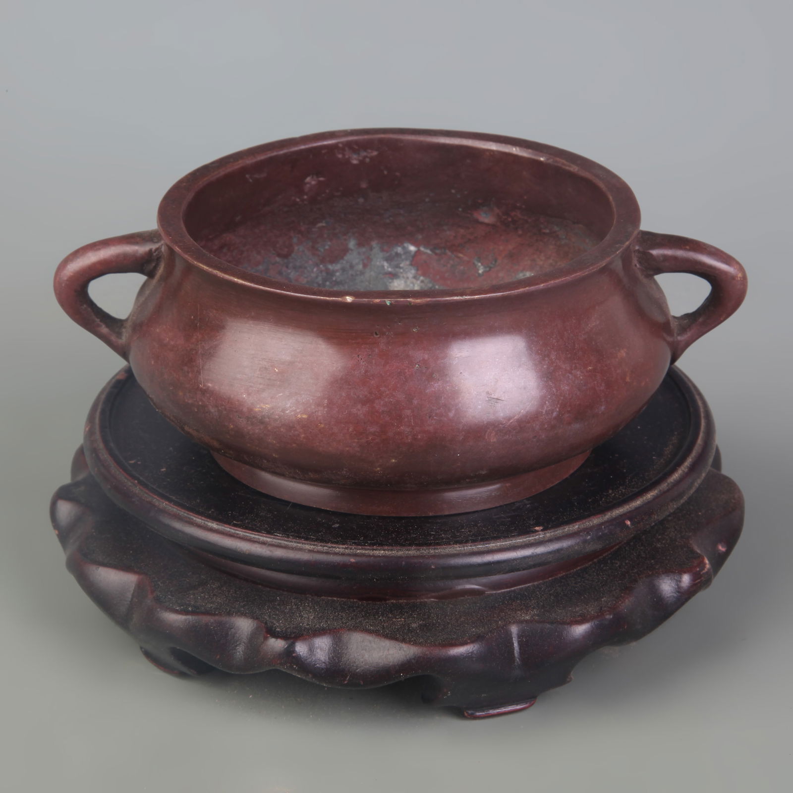 DOUBLE-EARED ROUND-FOOTED INCENSE BURNER - 2