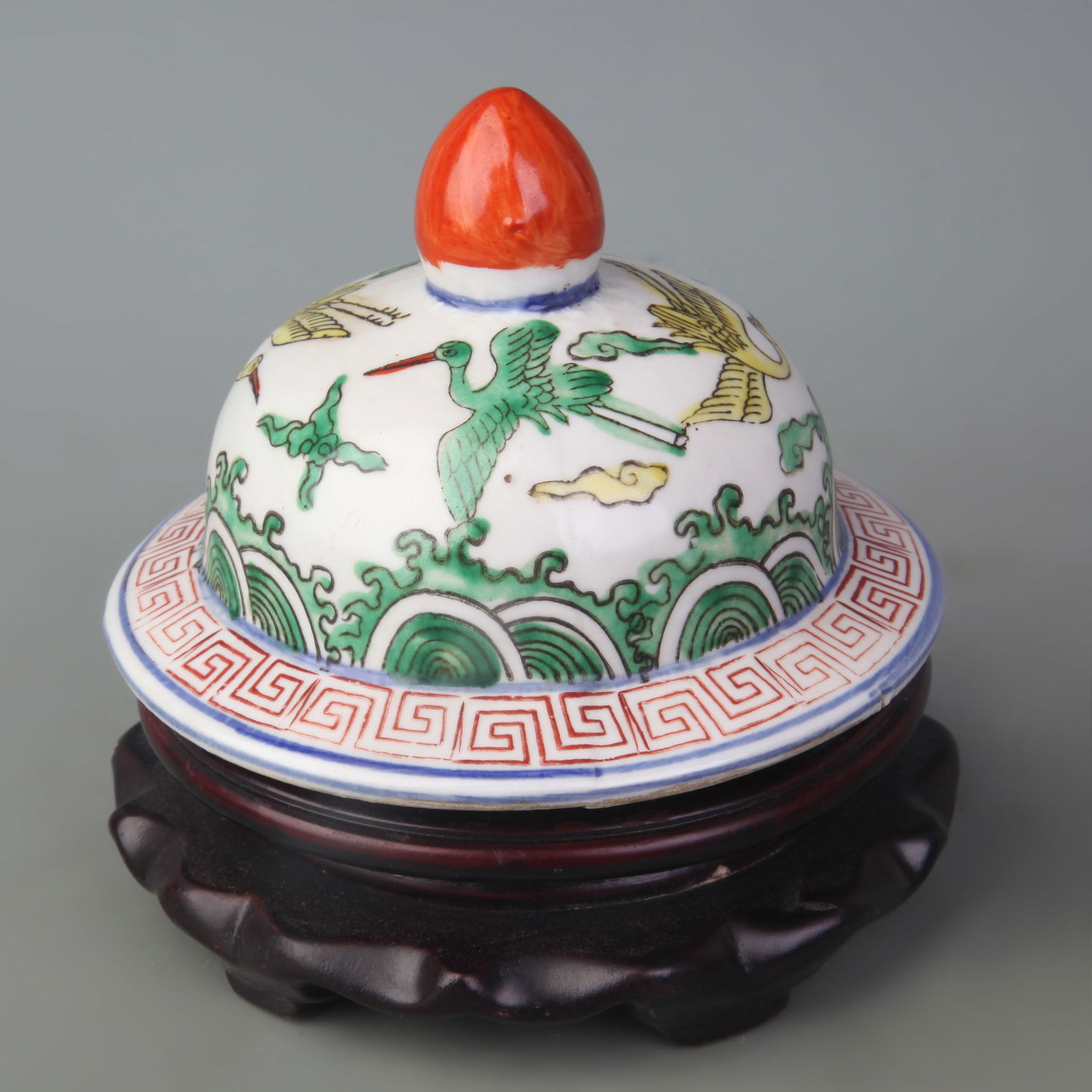 WUCAI COLORED DRAGON PATTERN PORCELAIN JAR - 5