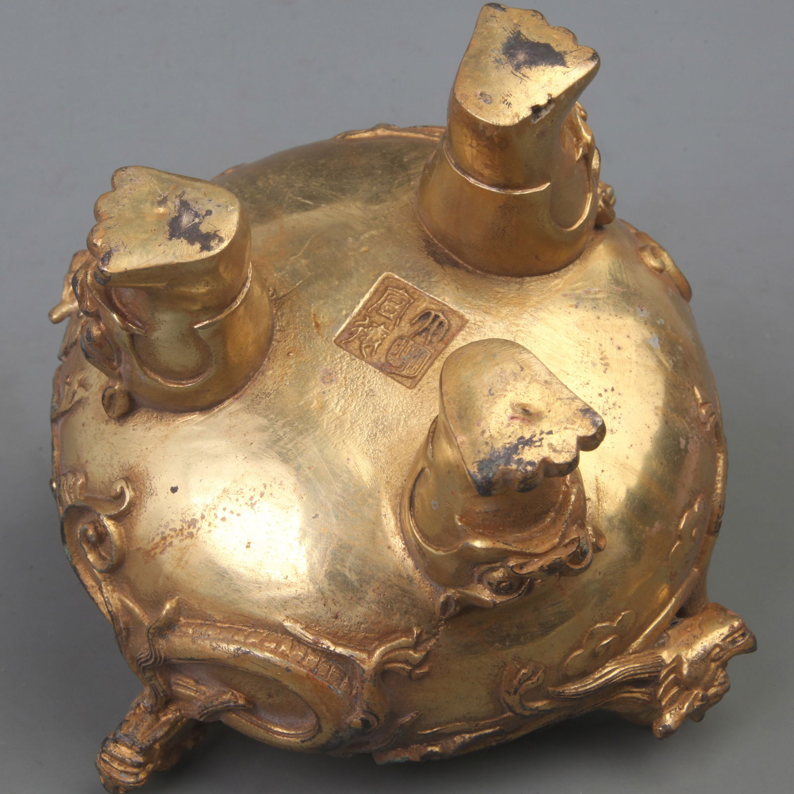 DRAGON PATTERN BEAST-FOOTED INCENSE BURNER - 6