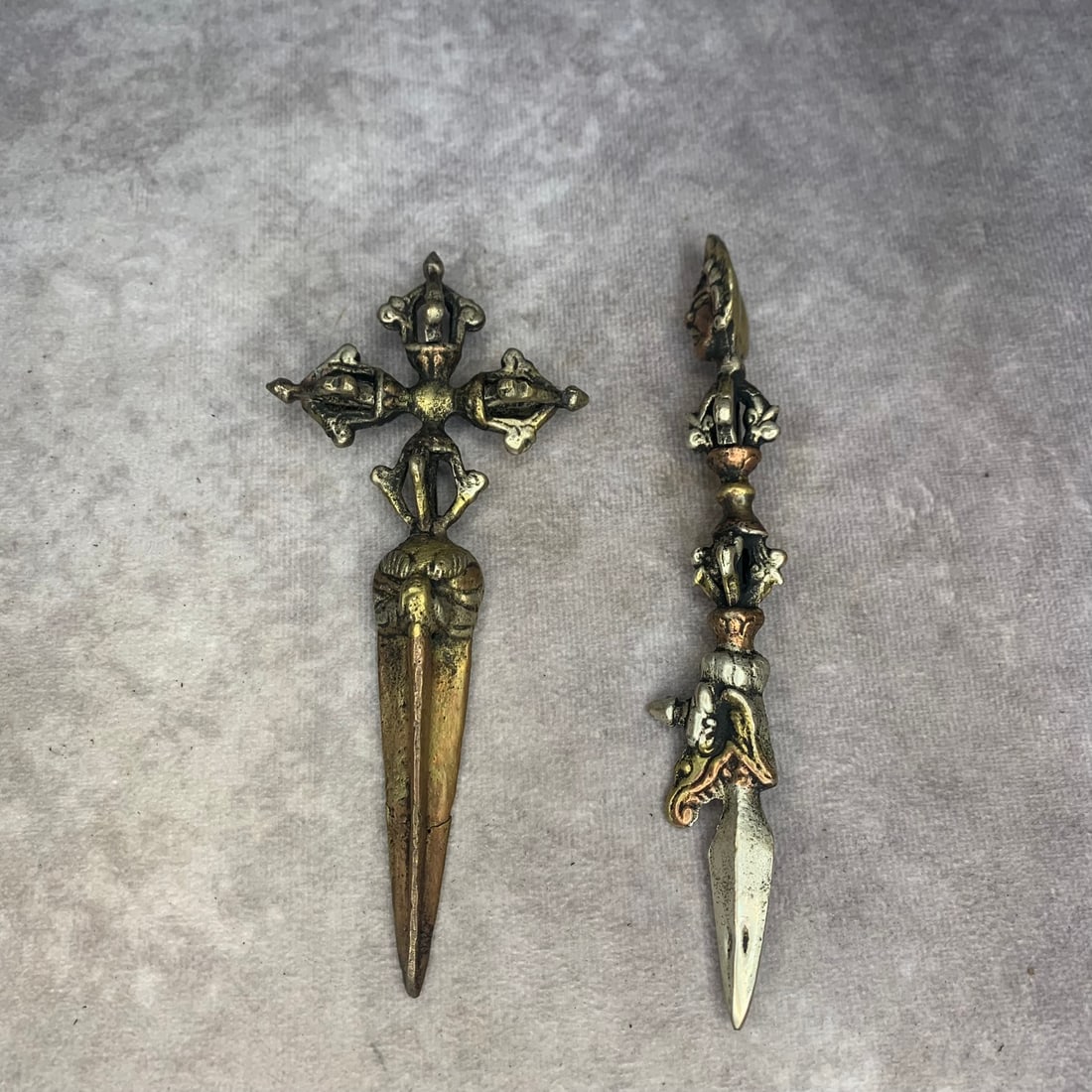 GROUP OF TIBETAN BUDDHISM RITUAL INSTRUMENTS (1 of 4)