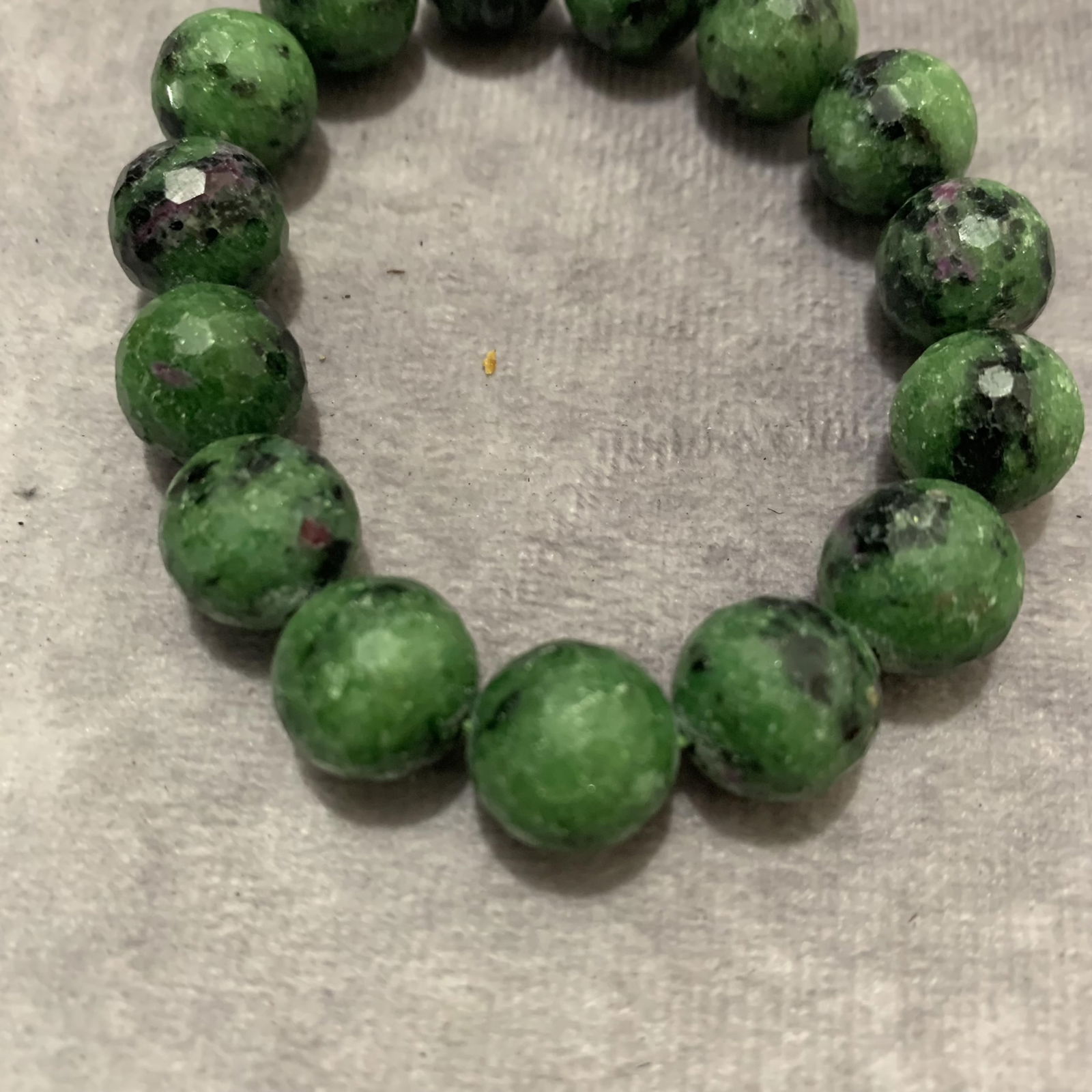 A FINE RUBY ZOISITE STONE MADE BRACELETS - 2