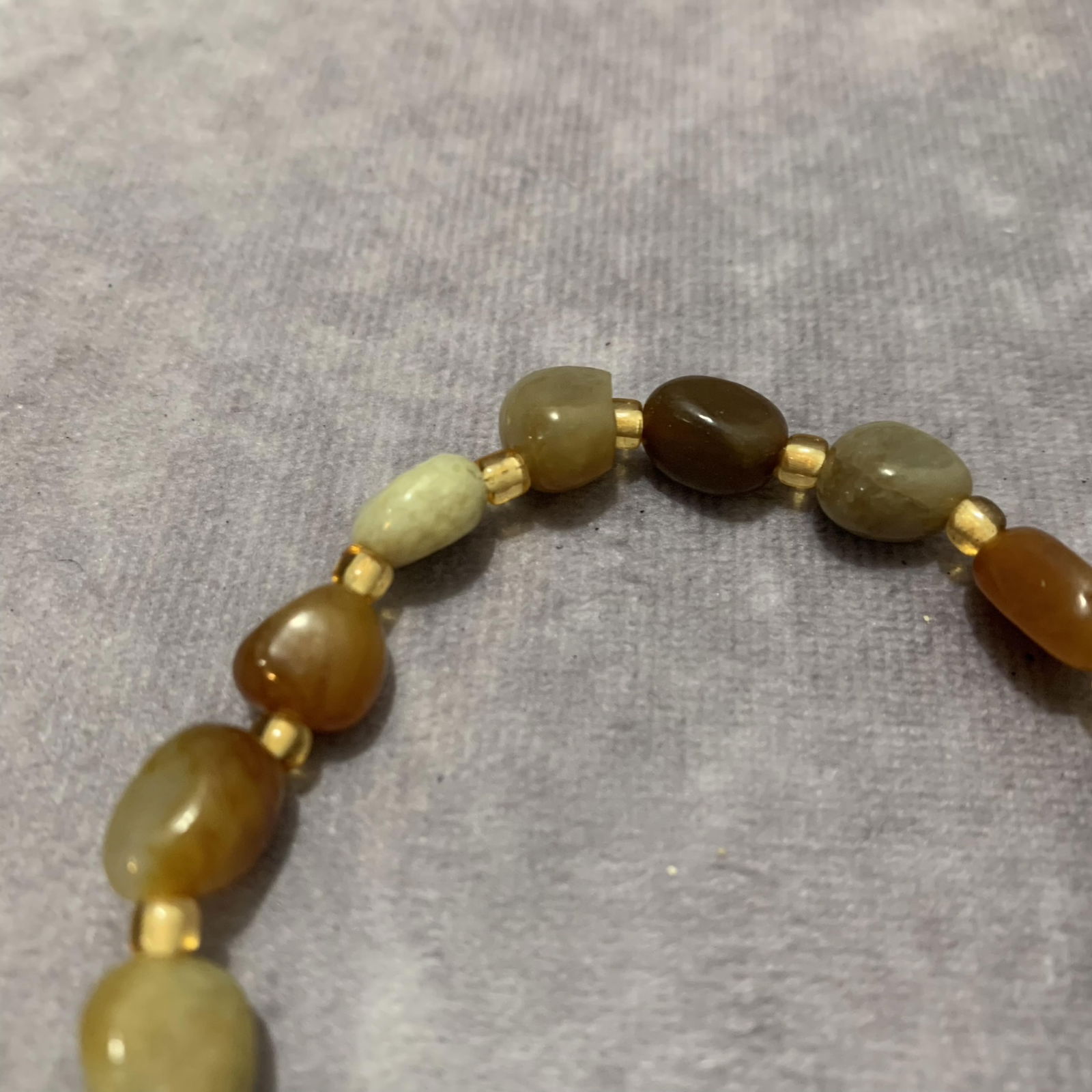 A FINE SEMI PRECIOUS GEMSTONE BRACELETS - 2