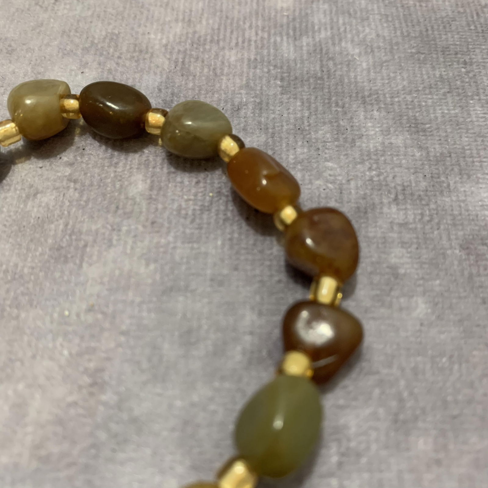 A FINE SEMI PRECIOUS GEMSTONE BRACELETS - 3