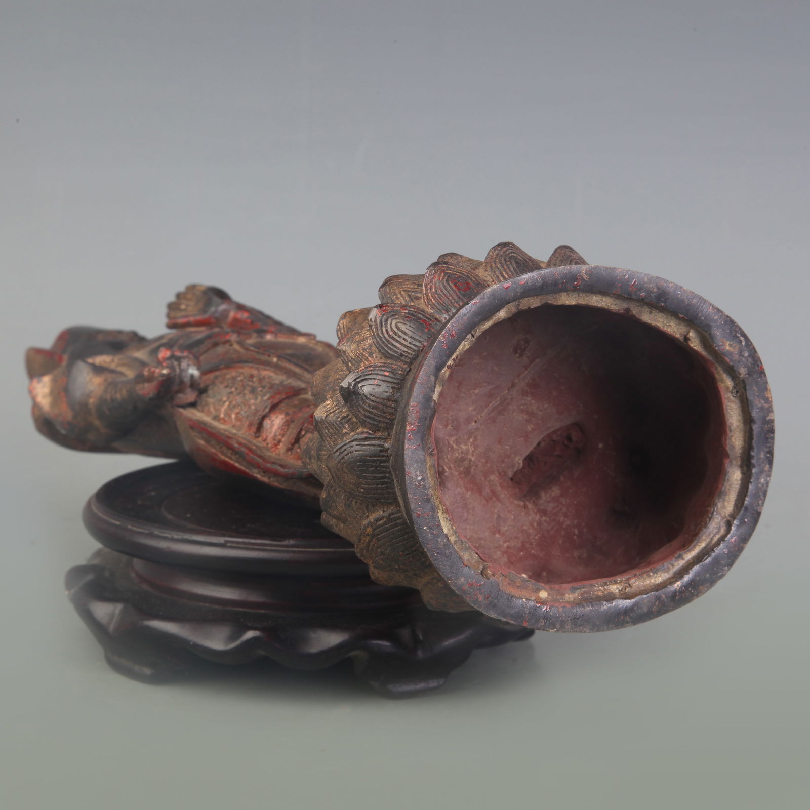 A FINE BRONZE DEITY STATUE - 5