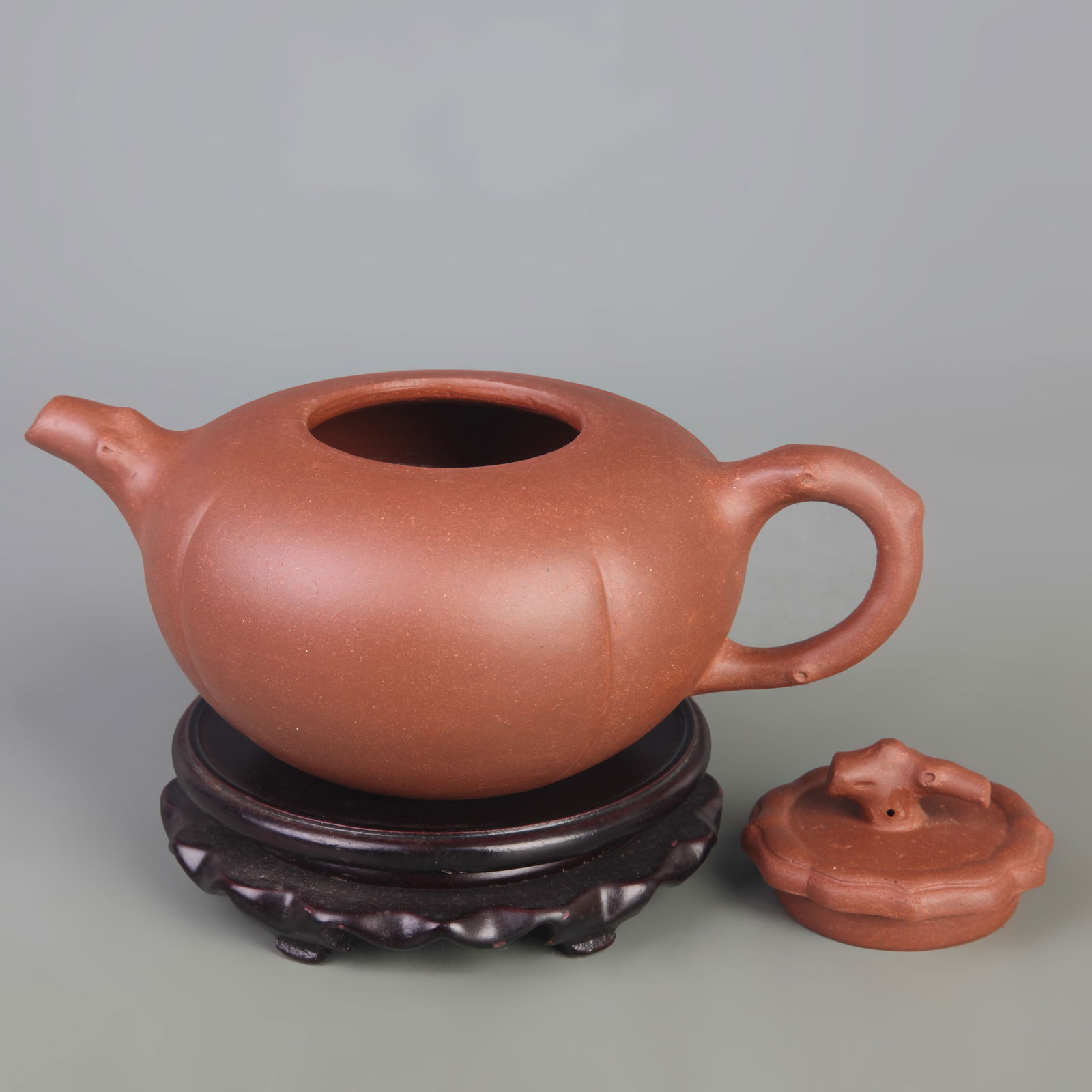PERSIMMON FRUIT STYLE YIXING TEAPOT - 4