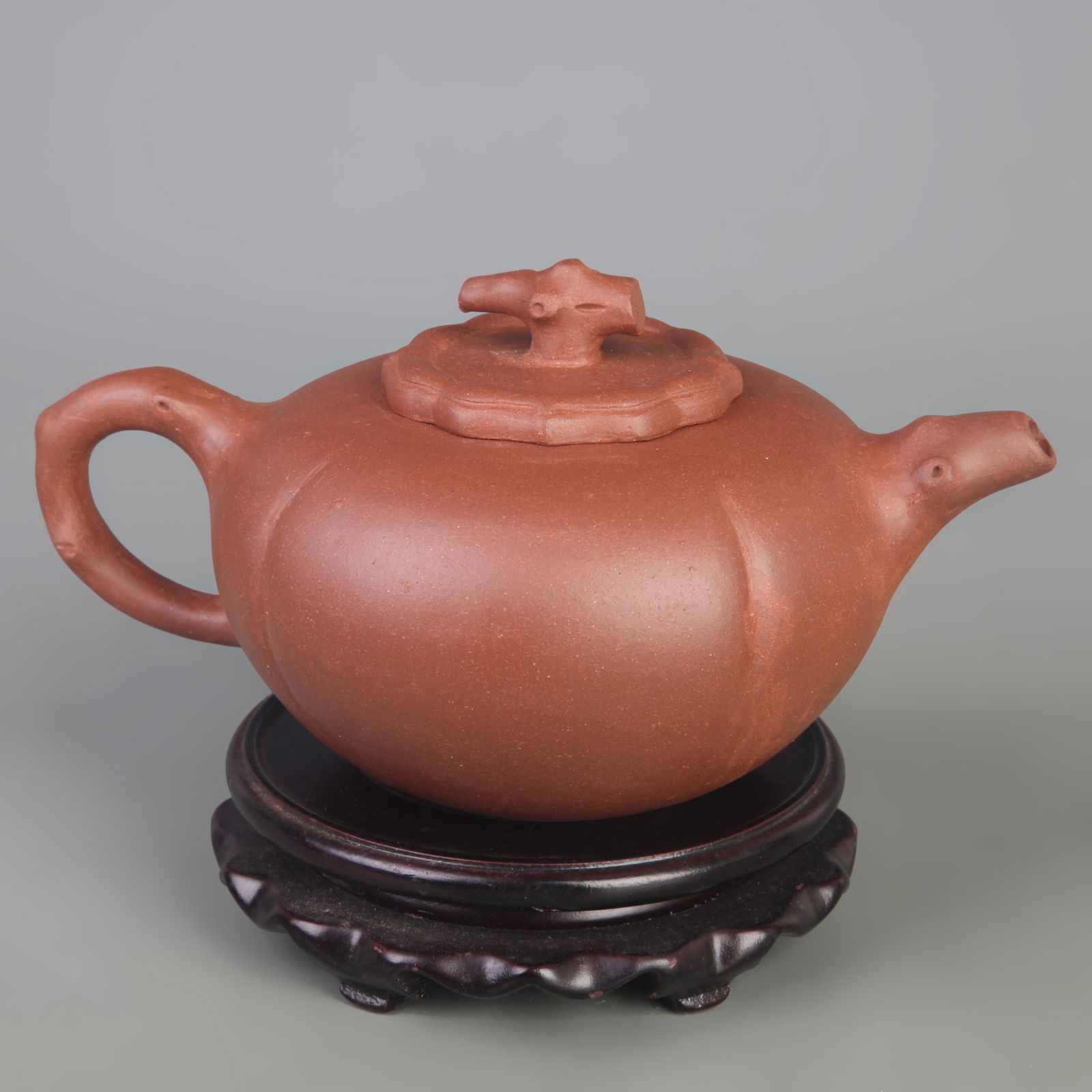 PERSIMMON FRUIT STYLE YIXING TEAPOT - 5
