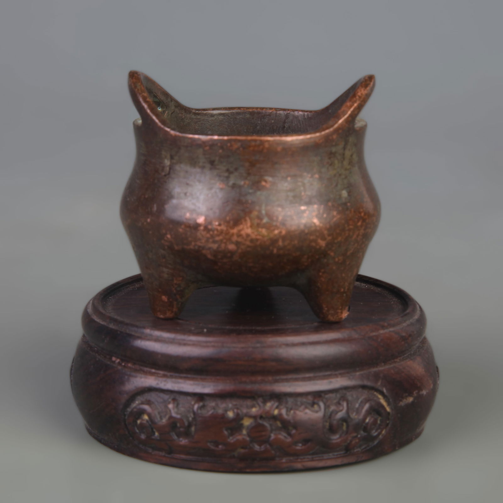 THREE-FOOTED BRIDGE-EAR SMALL CENSER - 3