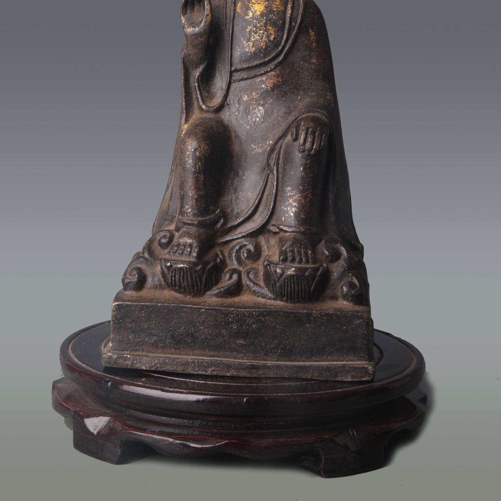 A FINE BRONZE BUDDHA STATUE - 3