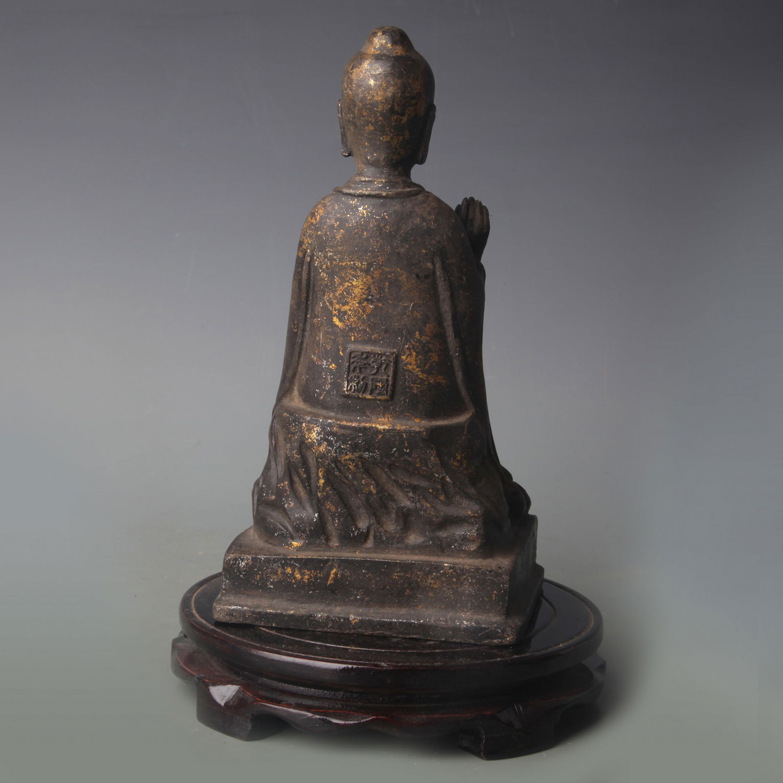 A FINE BRONZE BUDDHA STATUE - 4
